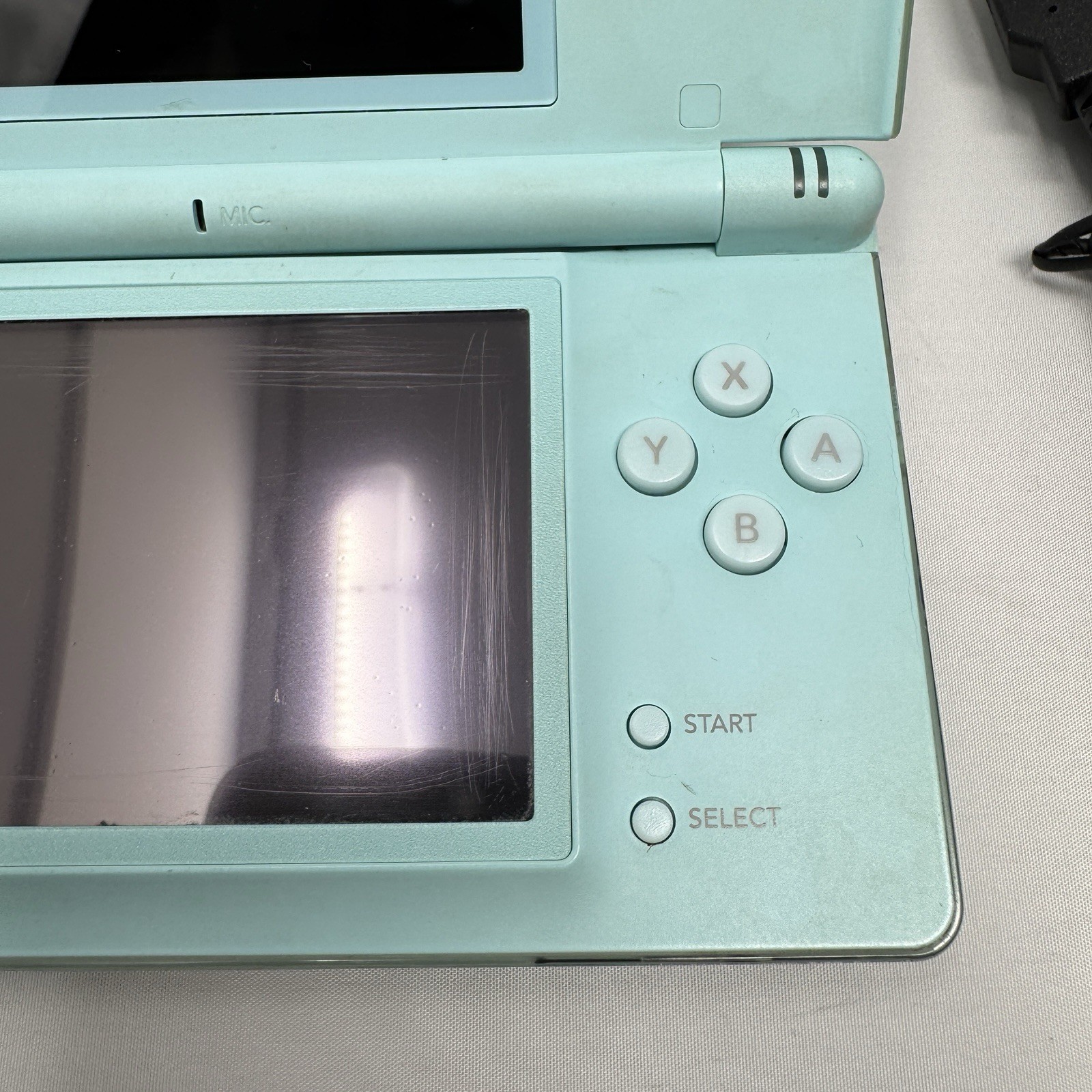 *AS IS* Nintendo DS Lite Light Blue Handheld System w/ Multi Cable Charge Cord