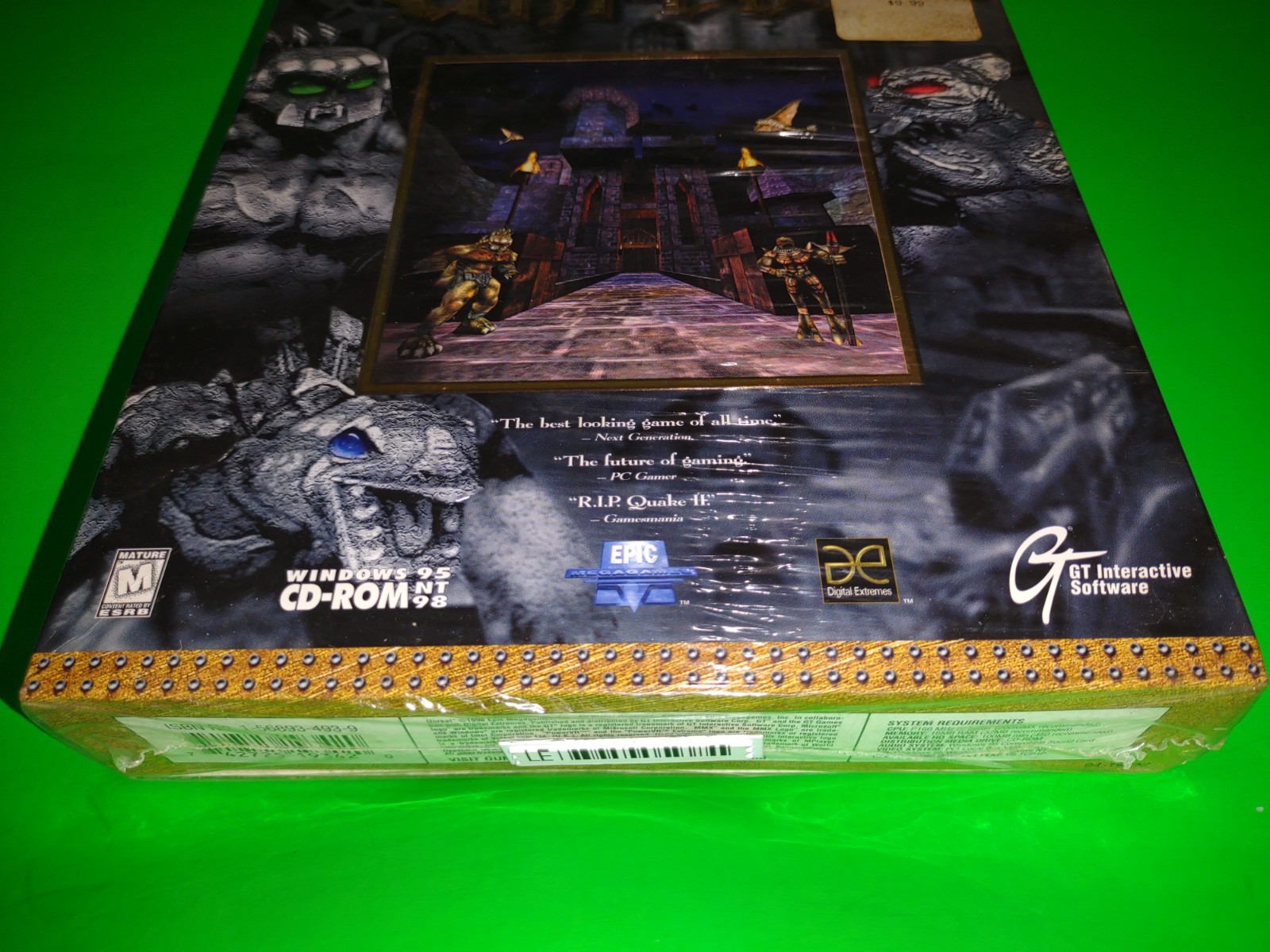 Big Box Unreal Tournament PC CD ROM Game by GT Interactive Non-Shadow Box