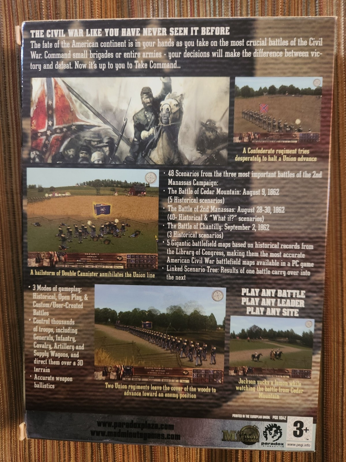 American Civil War: Take Command — Second Manassas (PC, 2006) New