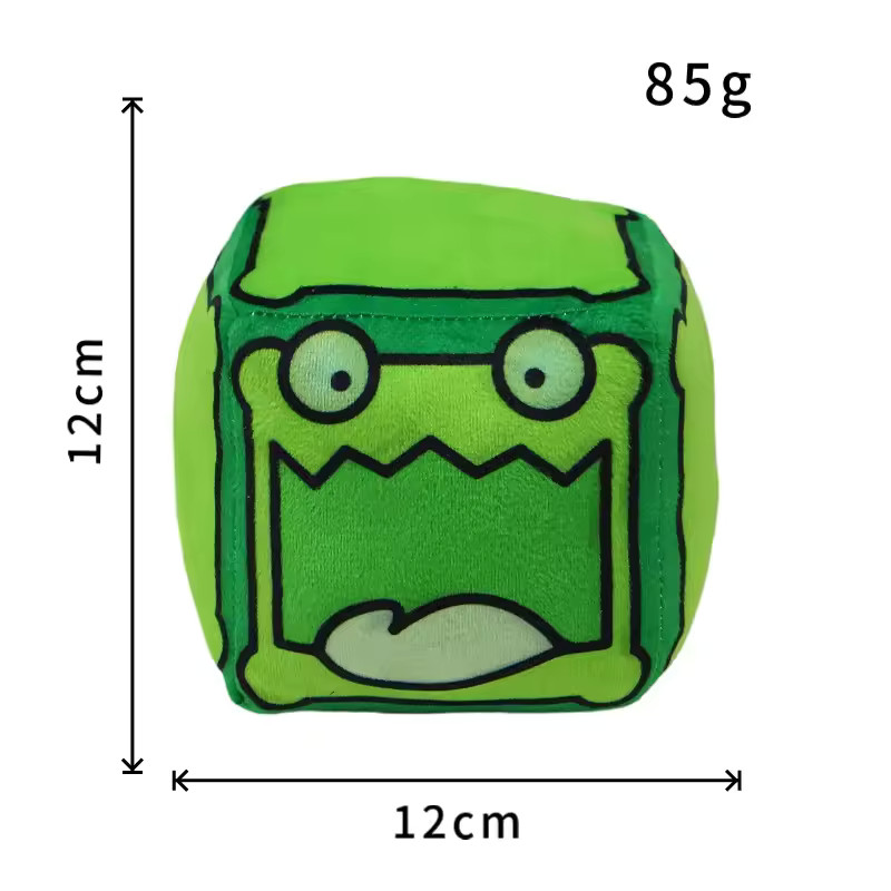 12CM Geometry Dash Plush Toy Soft And Cuddly Game Plush Doll Kids Birthday Gifts