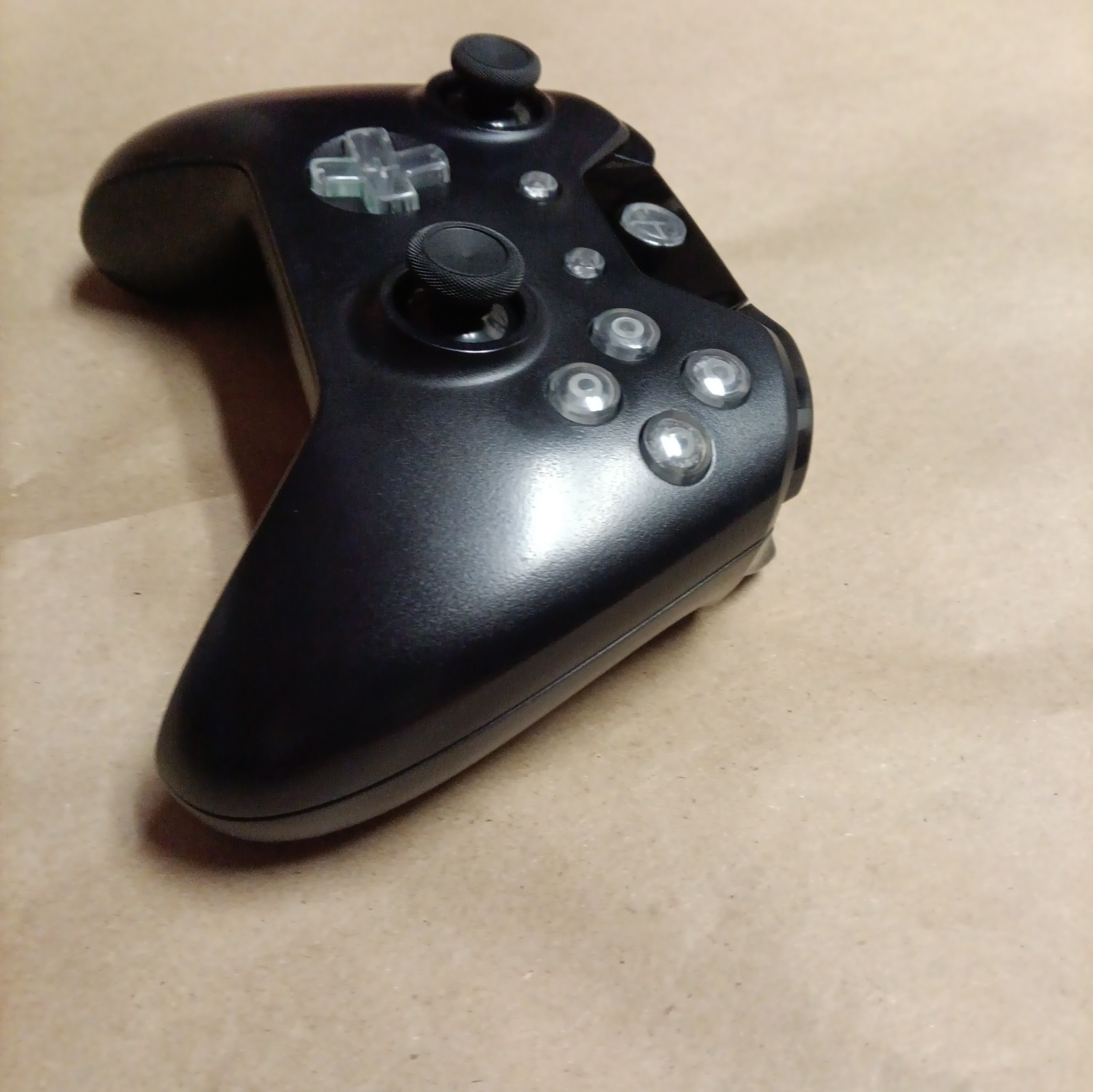 Xbox One Wireless Controller 1537 (Black And Clear) Cleaned Tested And Working