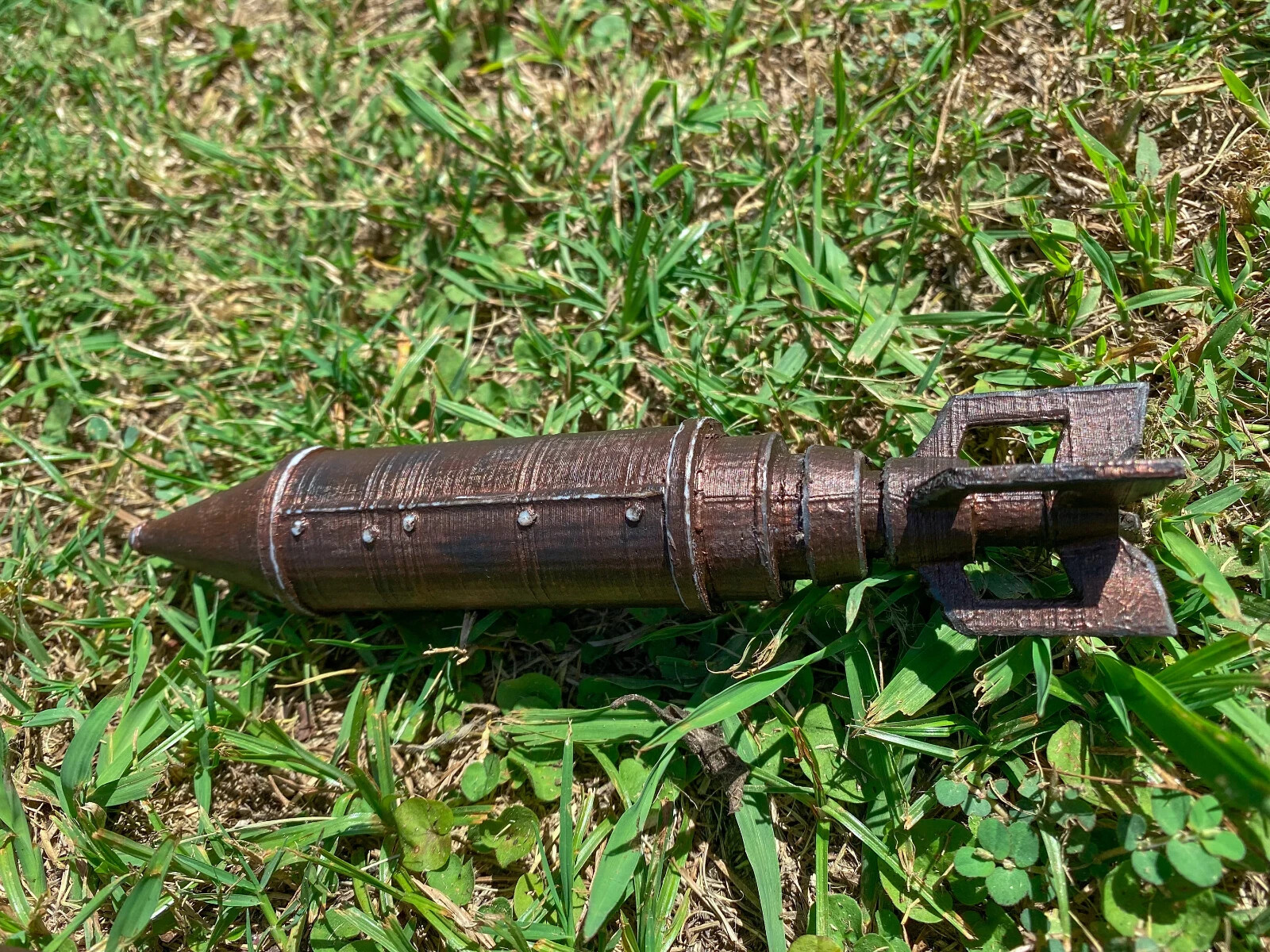 RUST ROCKET Prop Figure Hand Painted Life Size 3D Print Room DECOR Rust game 1:1