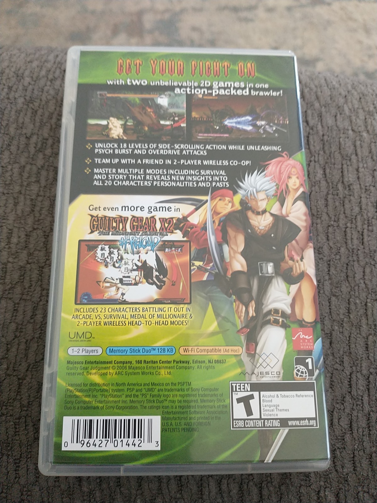 Guilty Gear: Judgment (Sony PSP, 2006) Complete With Box+ Manual Mint