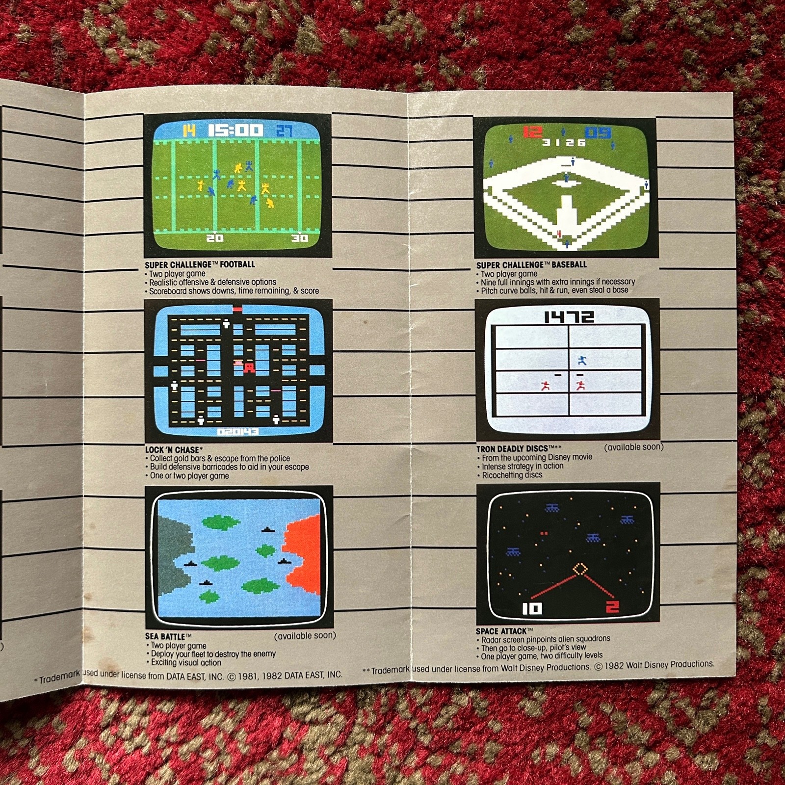 1982 Astroblast Atari 2600 Video Game Cartridge w/ Manual +Sticker Mattel TESTED