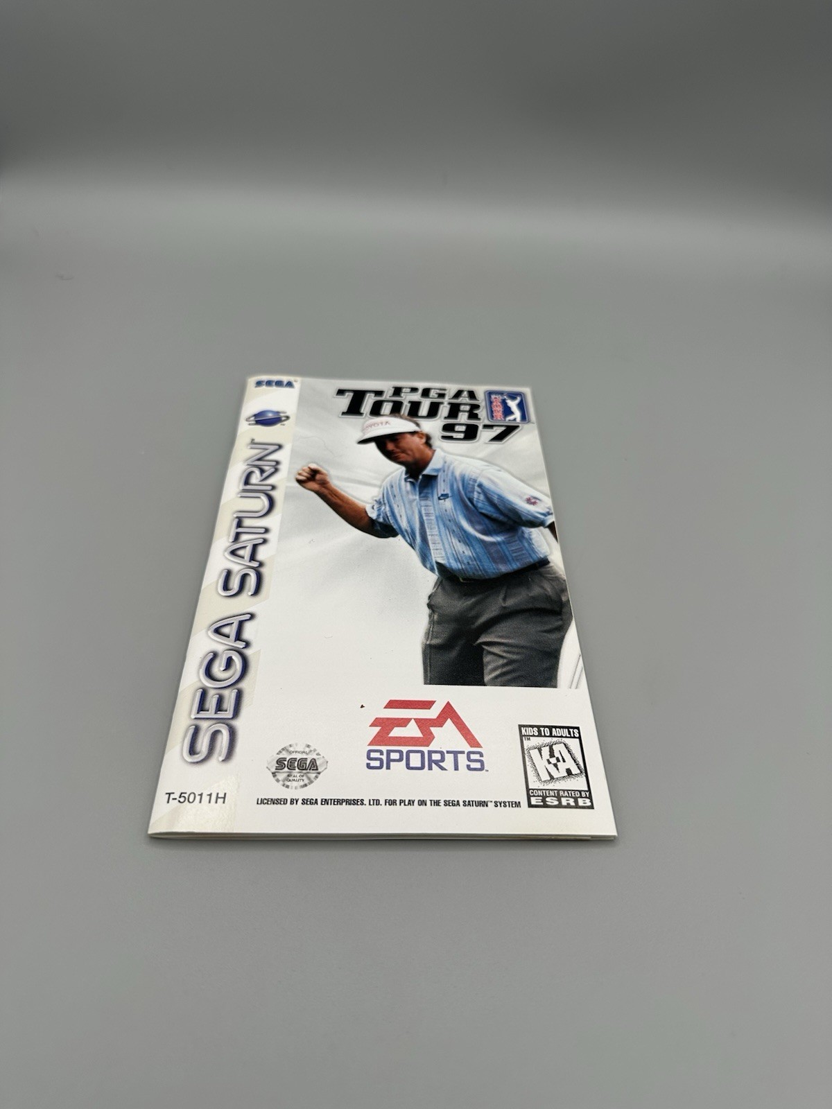 Sega Saturn PGA Tour 97 1996 Reg Card Manual Foam Insert Tested Works Video Game