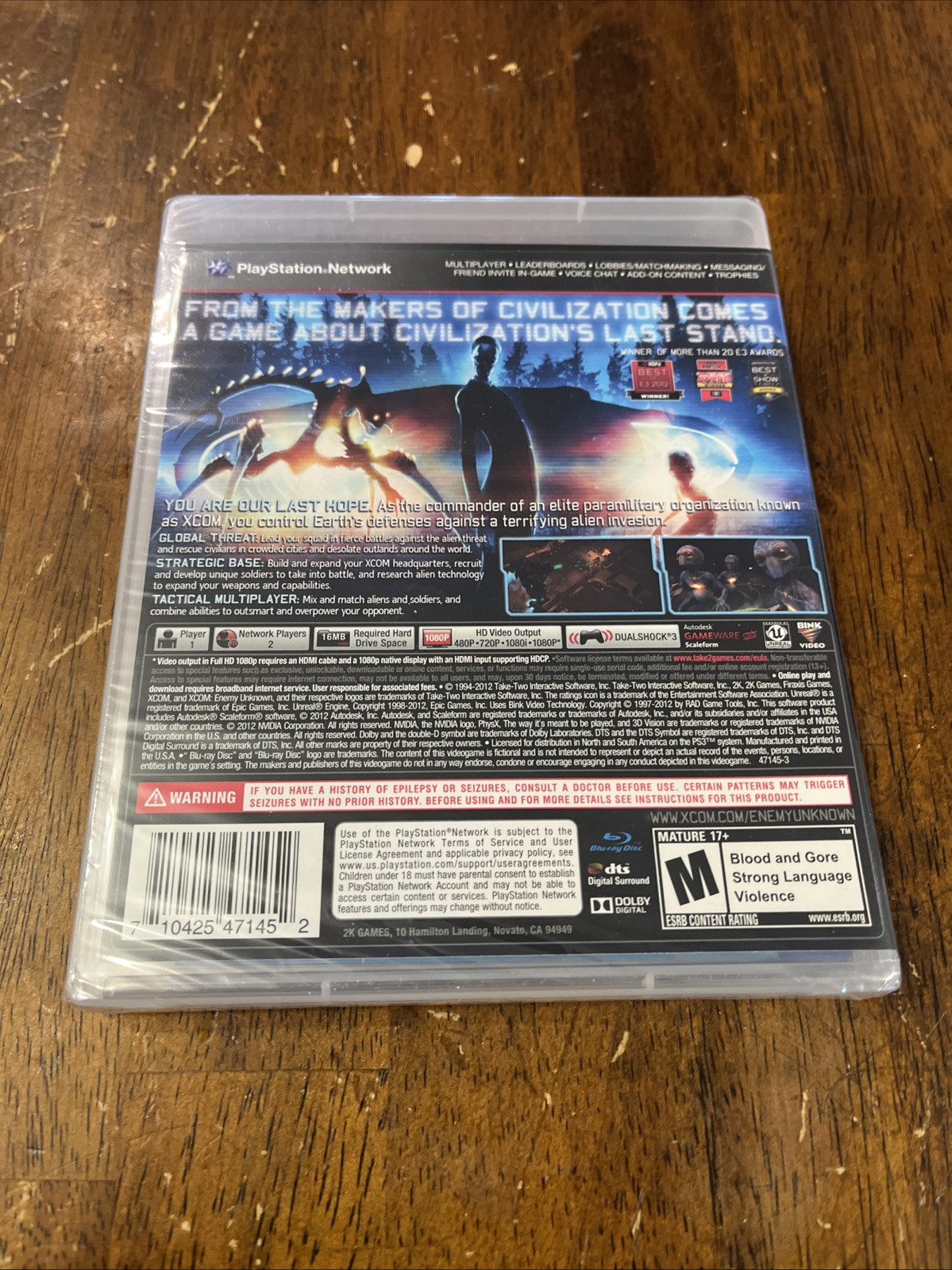 XCOM Enemy Unknown Sony PlayStation 3 PS3 New Sealed Free Shipping