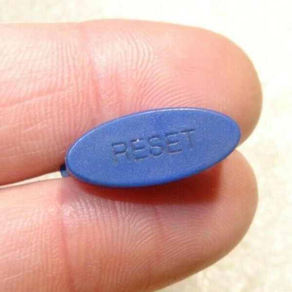Sega Japan Saturn HST-3210 Top Cover Blueish Purple Oval Reset Button ONLY-READ