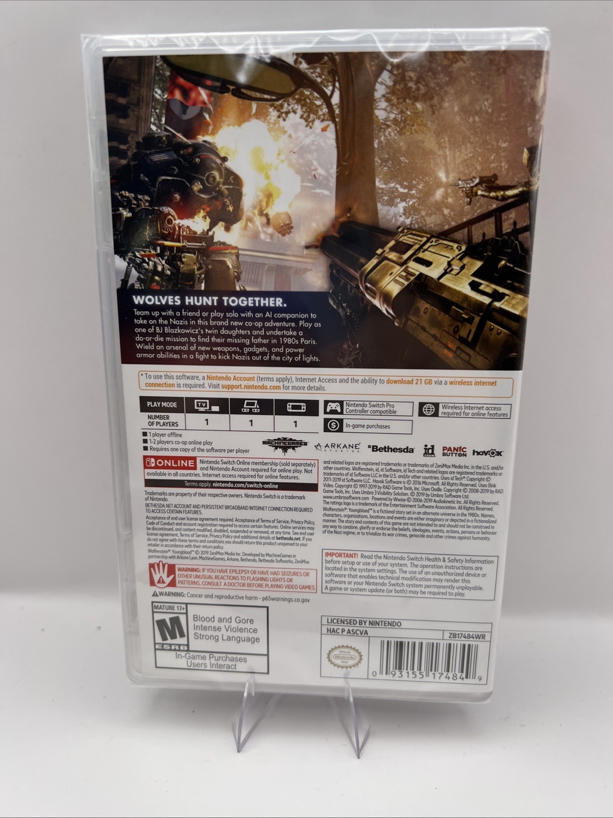 Wolfenstein: Youngblood – Nintendo Switch – New/Sealed –