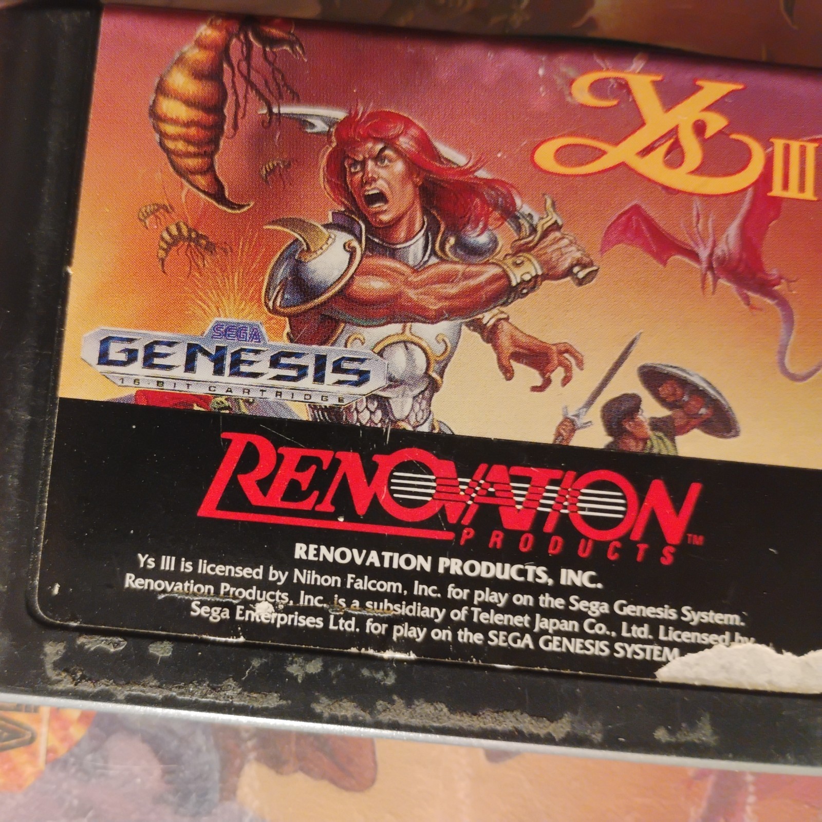 Yes: Wanderers From Ys Published By Renovation For The Sega Genesis
