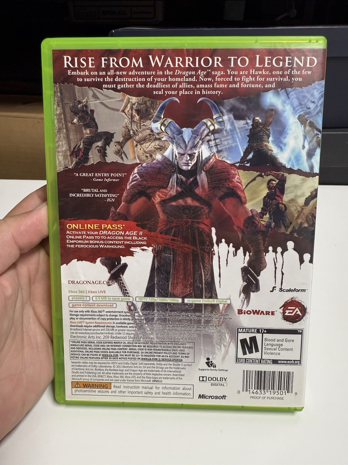 Dragon Age 2 (Xbox 360 2011) CIB Complete Tested Working