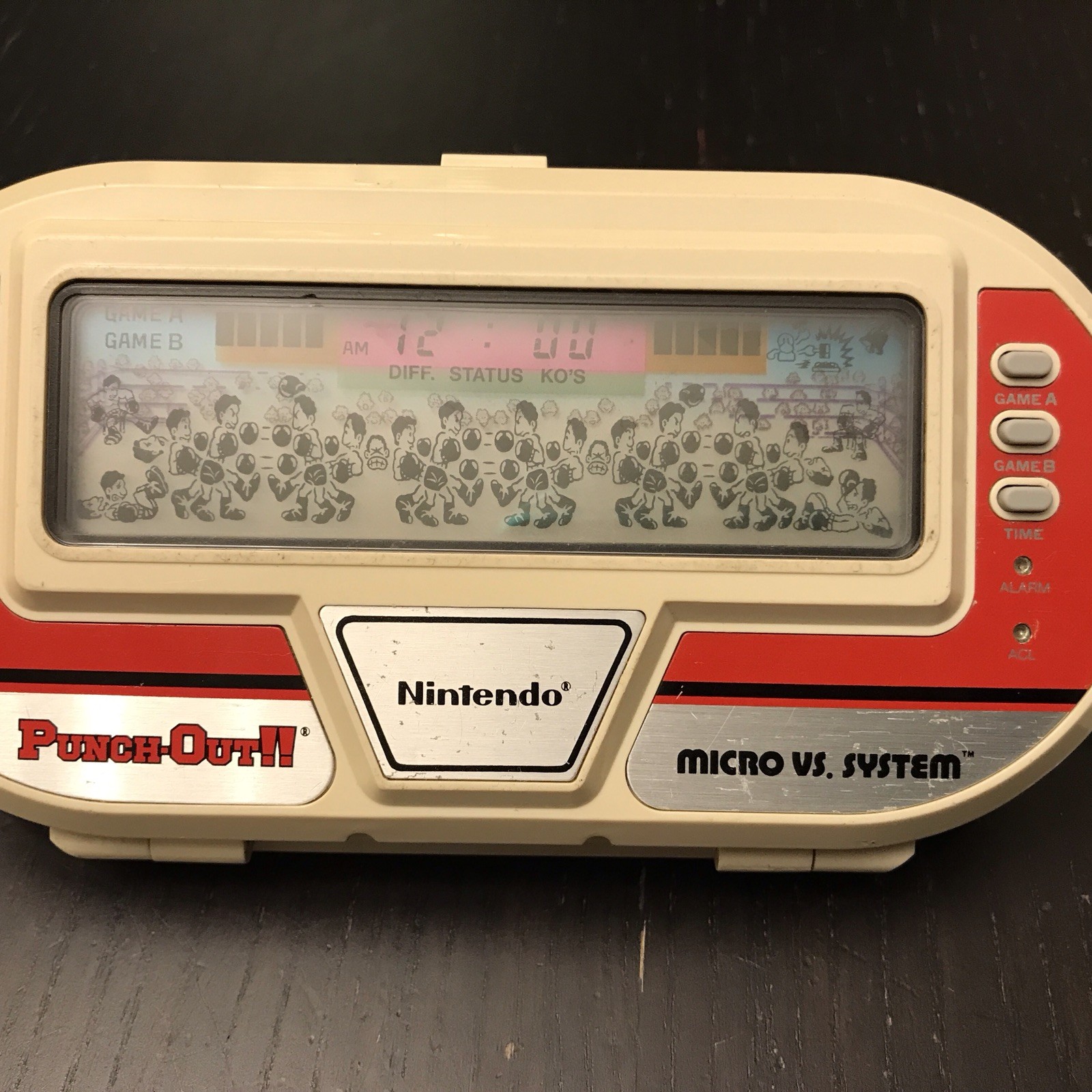 Nintendo Game And Watch Punch Out Boxing BX-301 Rare Variant