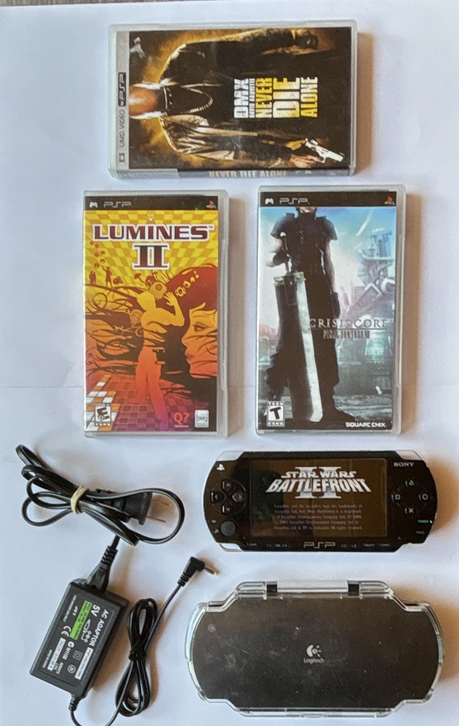 Sony PSP-1001 Bundle w/ Final Fantasy 7, Lumines II, & StarWars BattleFront II