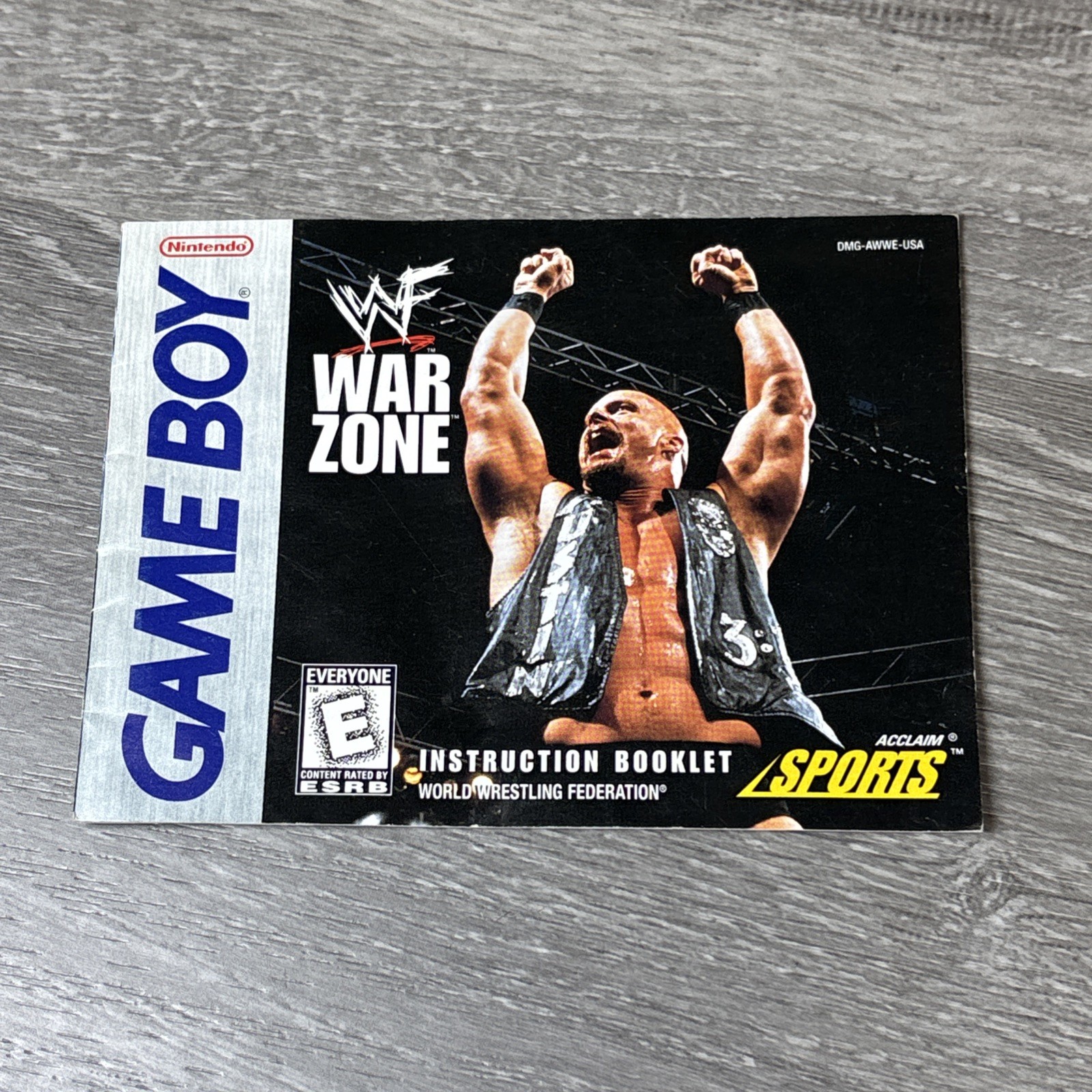WWF War Zone Nintendo Game Boy 1998 Pre-owned w/Case And Manual Tested Works