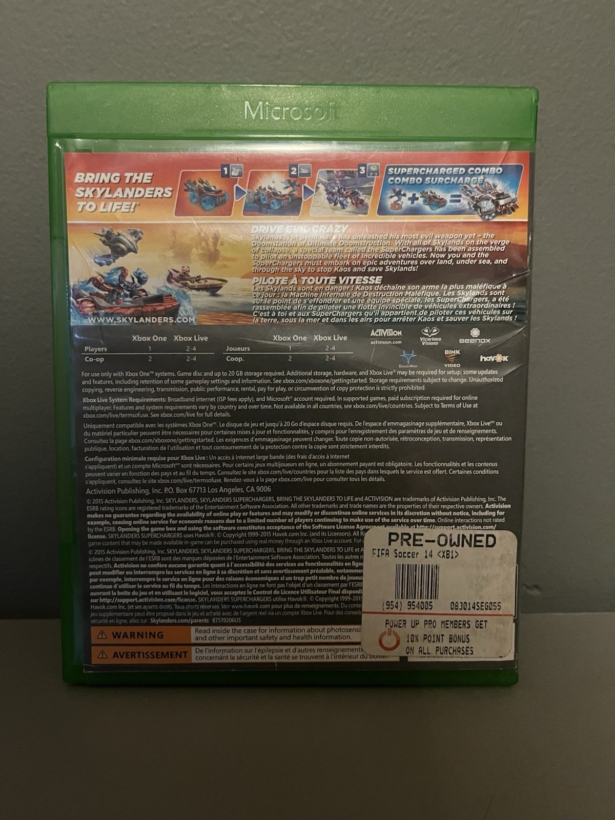 Activision Skylanders SuperChargers Xbox One Action Adventure E10+ NTSC-U/C
