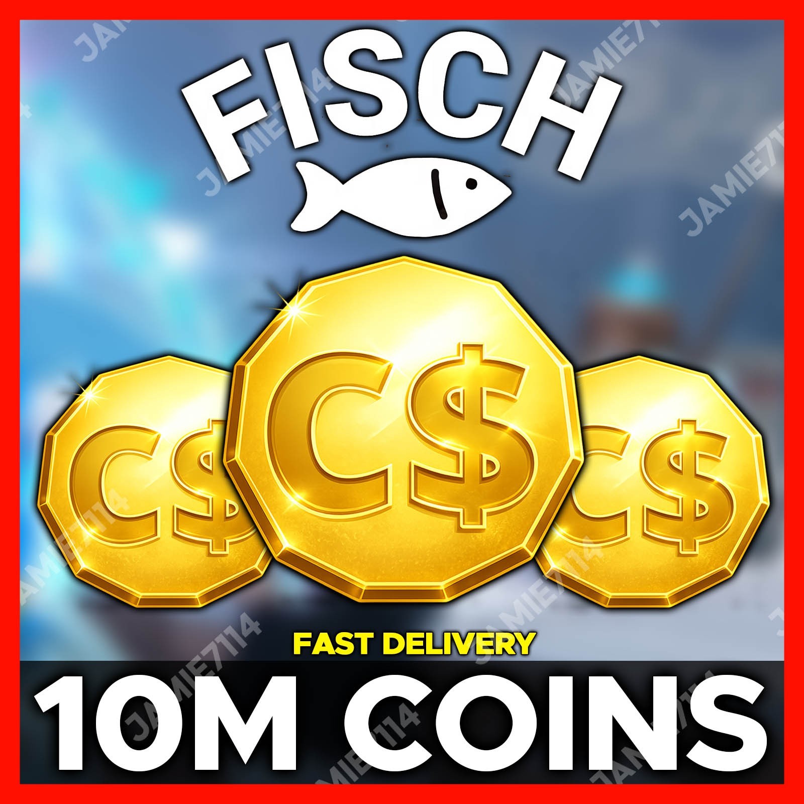 FISCH 🐟 COINS, RODS & RELICS ‼️CHEAP & FAST SERVICE ‼️