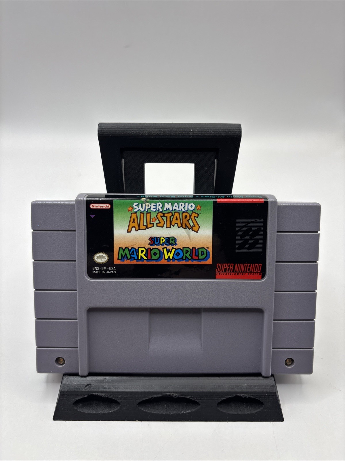Super Mario All-Stars + Super Mario World Super Nintendo SNES Tested Working