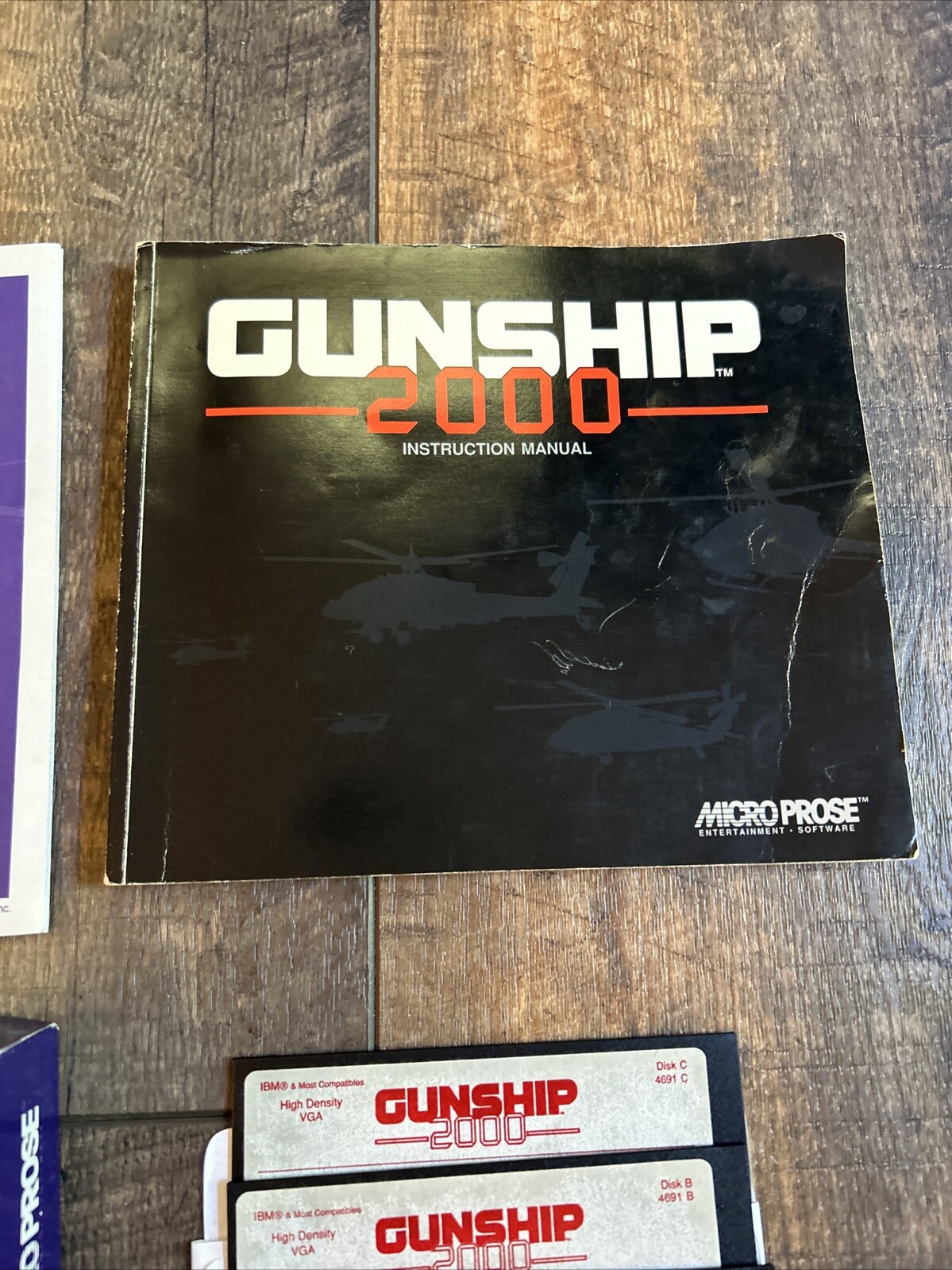 Gunship 2000 (PC, 1991) – 5.25 Inch Floppy