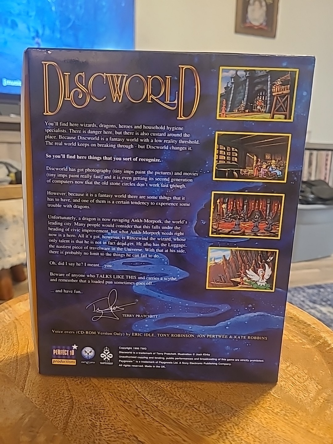 DISCWORLD 1 PC GAME TERRY PRATCHETT 1995 Figure included RARE (NEW, OPEN BOX)