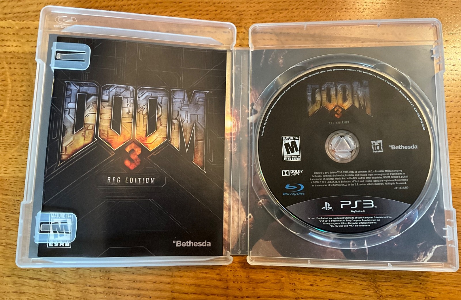DOOM 3 BFG Edition PS3 Excellent Condition Complete w/ Manual & Case PLAYED ONCE