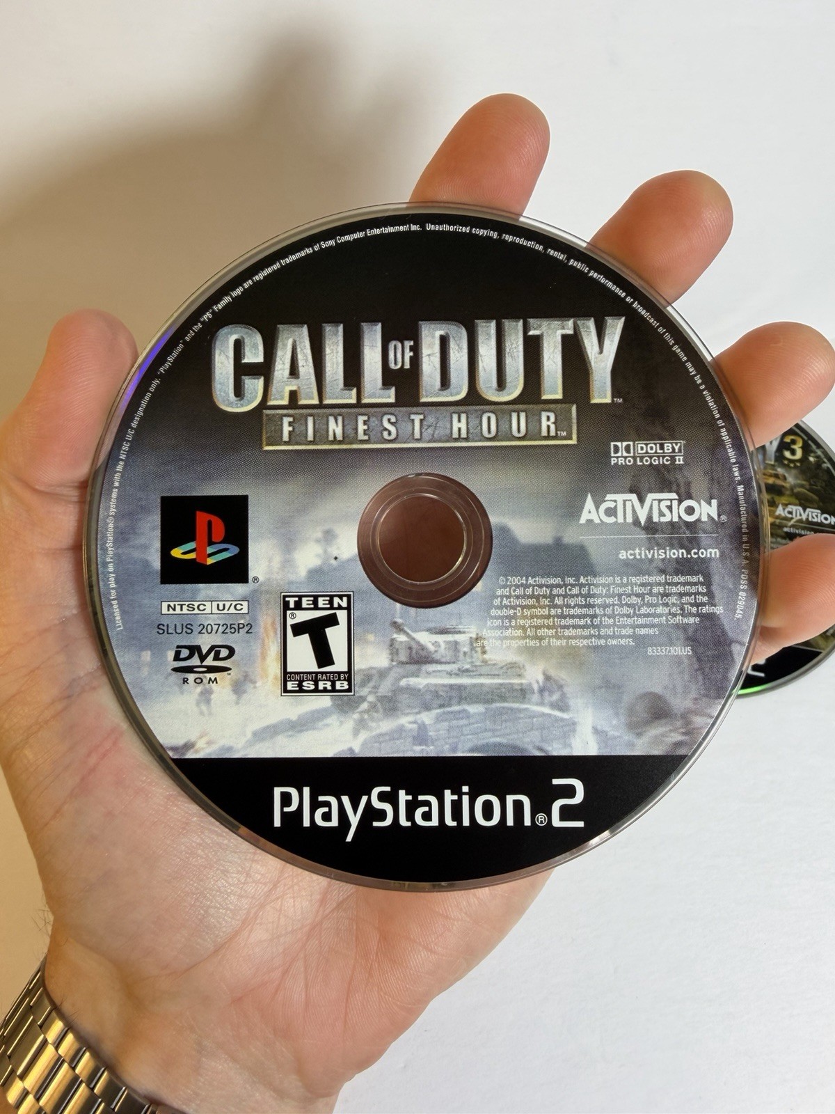 Call Of Duty 1, 2 & 3 – PS2 Game Lot – PlayStation 2 – Discs Only – Tested