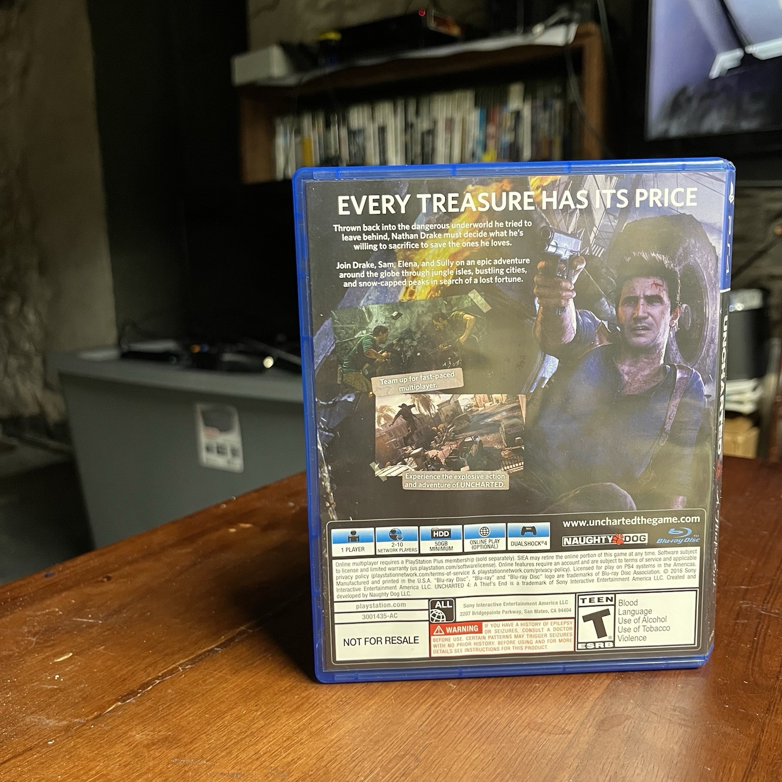 Uncharted 4 A Thief’s End PS4 No manual *Testing pending*
