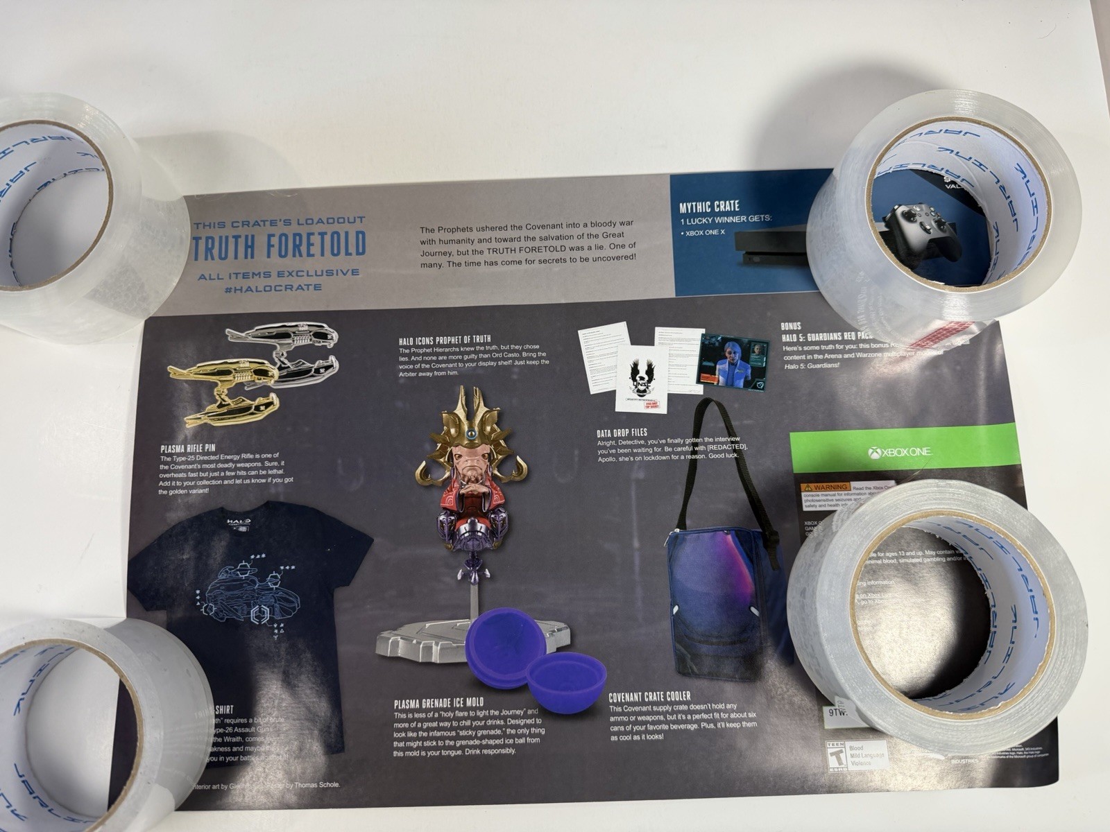 Halo Legendary Loot Crate TRUTH Foretold Halo Icons Prophet 100% Complete
