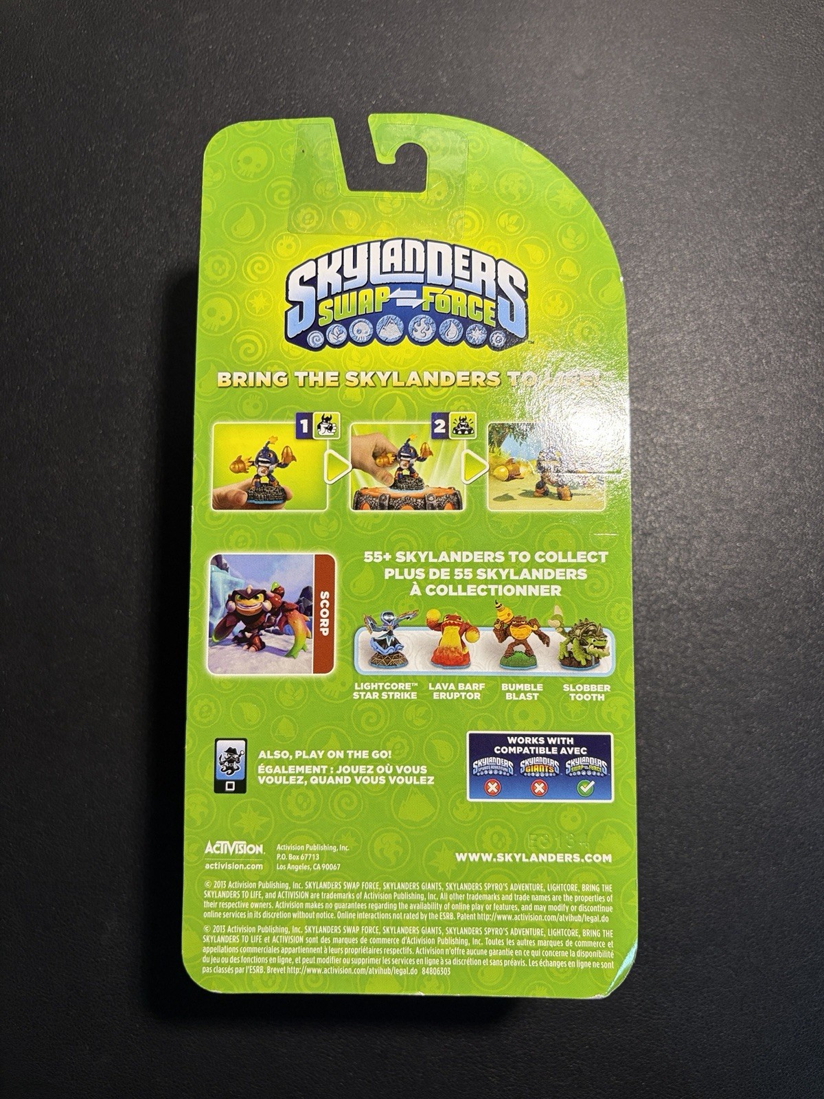 Skylanders Swap Force Green Scorp New In Box NIB Chase Variant – New Sealed