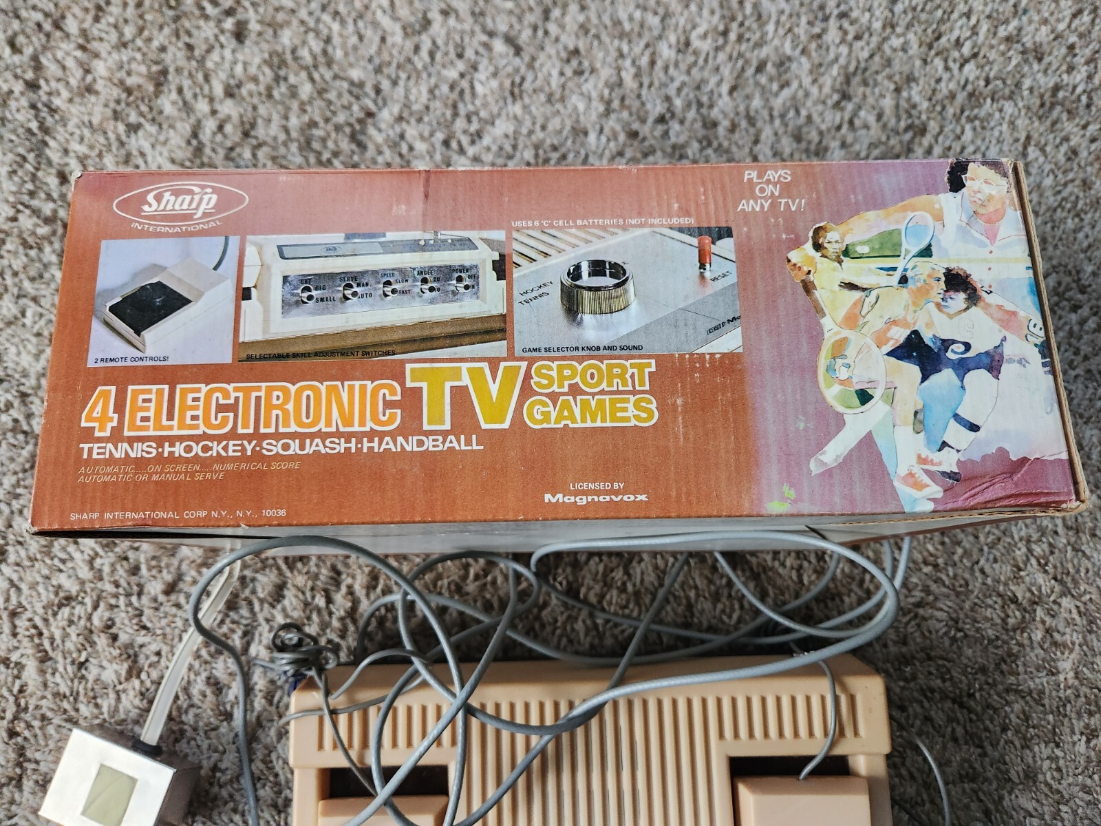 E&P EP800 Sharp Magnavox 4 Sports Electronic Video Games 1977 w/ Manuals Clean!