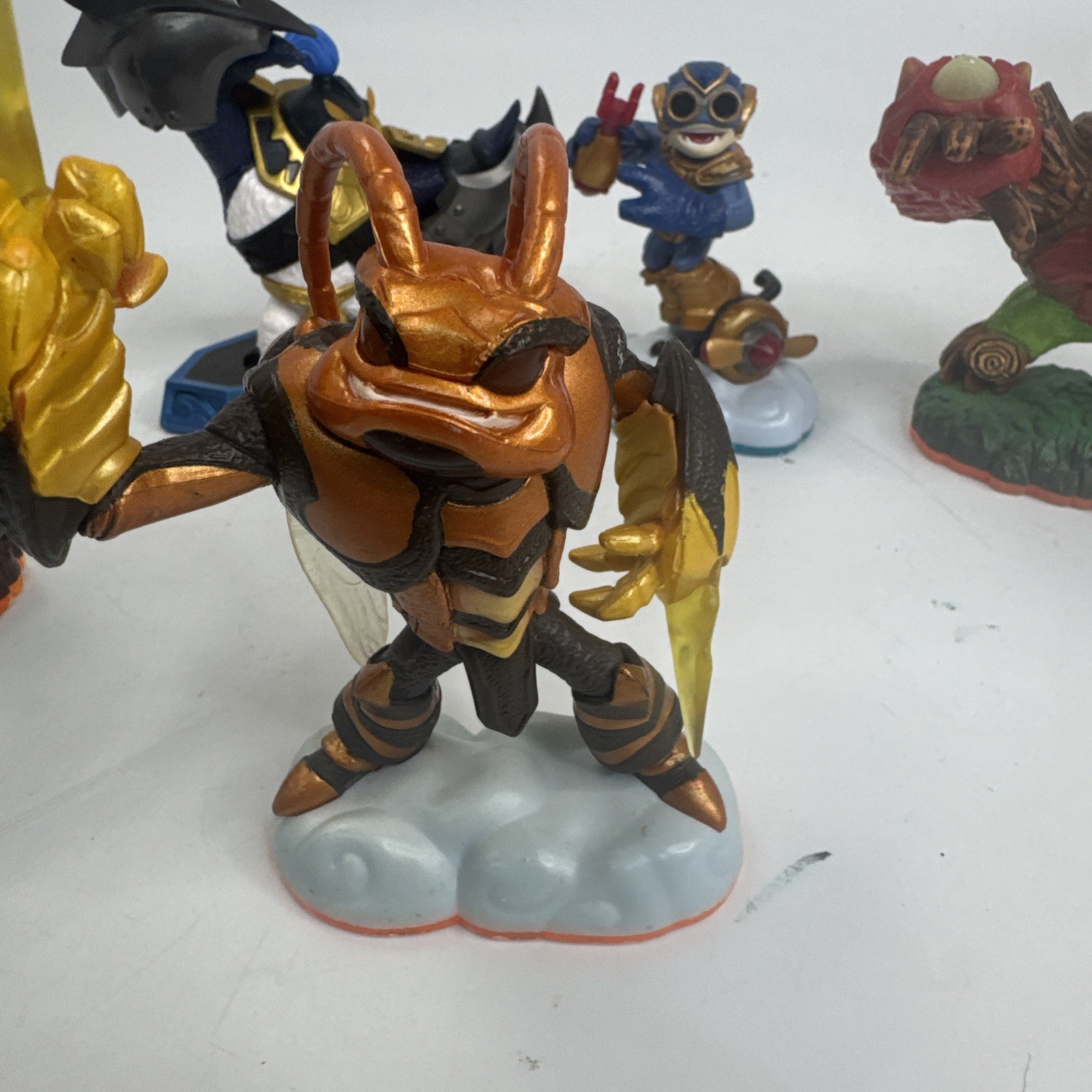 Lot Of 5 Skylanders Tree Rex ,giant Swarm King Pen