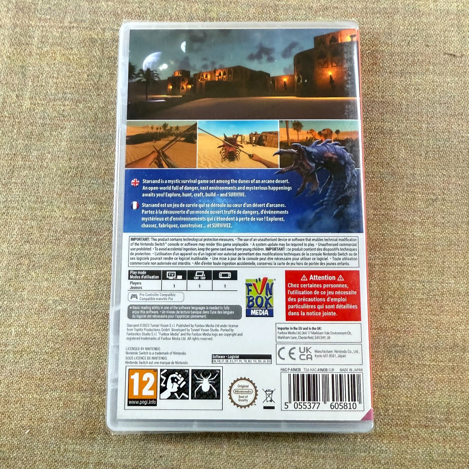 Starsand (Nintendo Switch, PAL) — Region-Free Open World Desert Survival Sealed