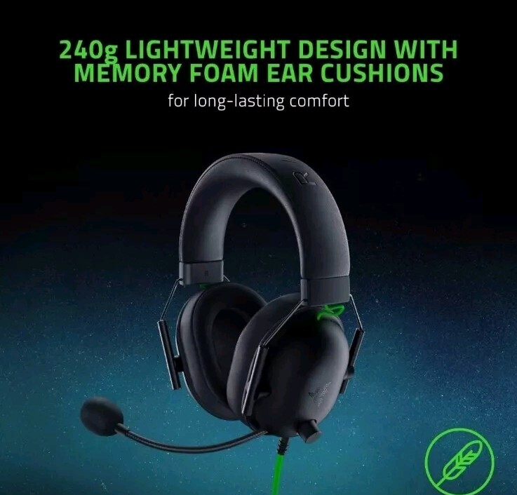 Razer Blackshark V2 X Black Multi Platform Wired Gaming Headset