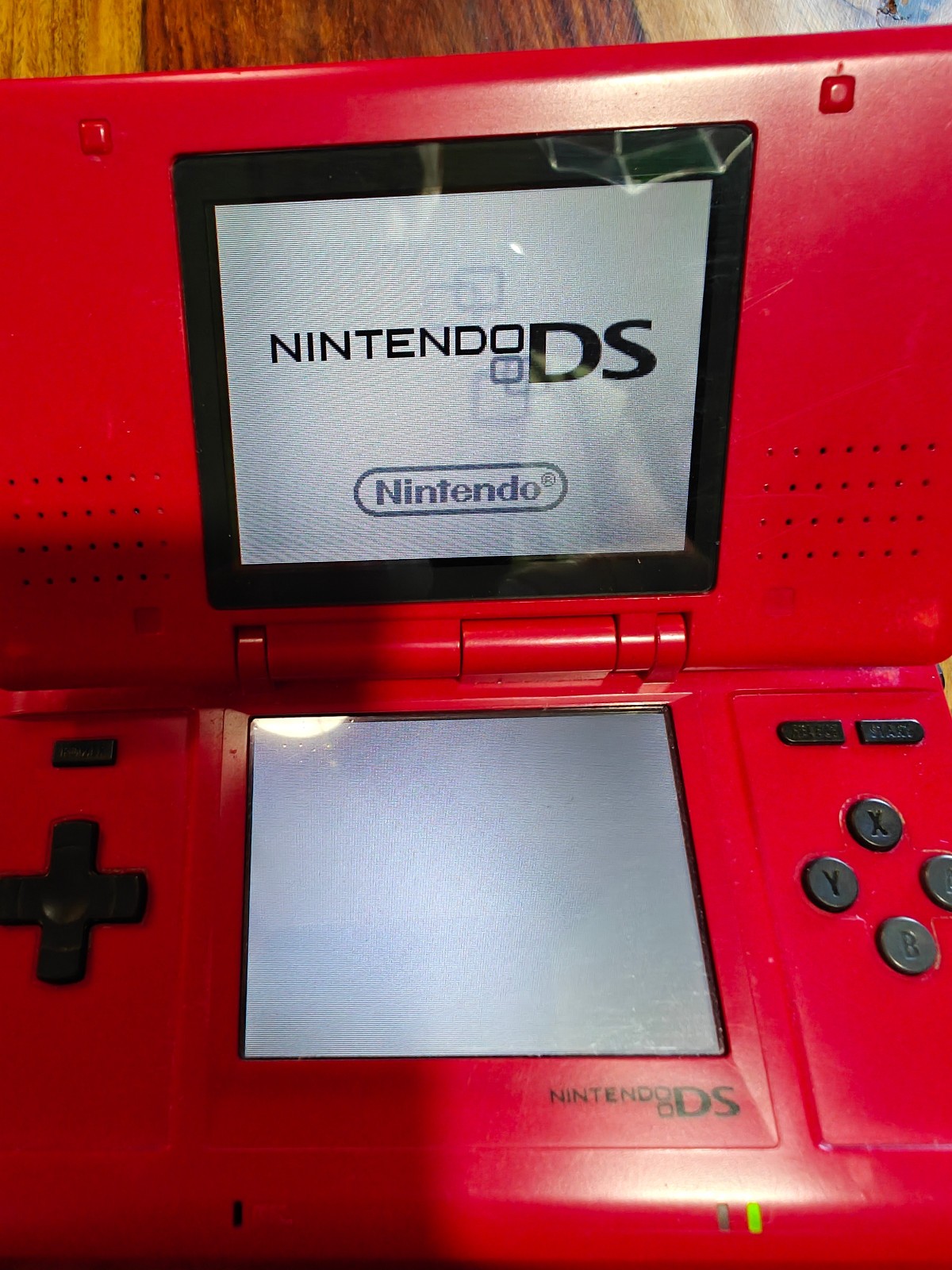 Nintendo DS Original NTR-001 Crimson Red Console Bundle – Tested – SpongeBob