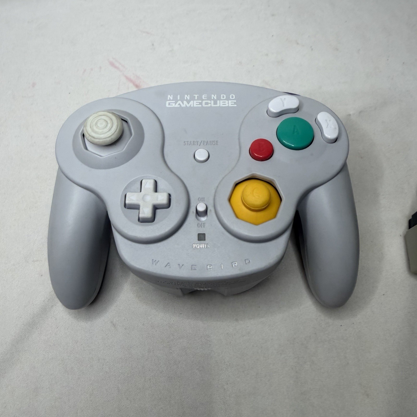 Nintendo Gamecube Wavebird Gray Wireless Controller w/ Receiver
