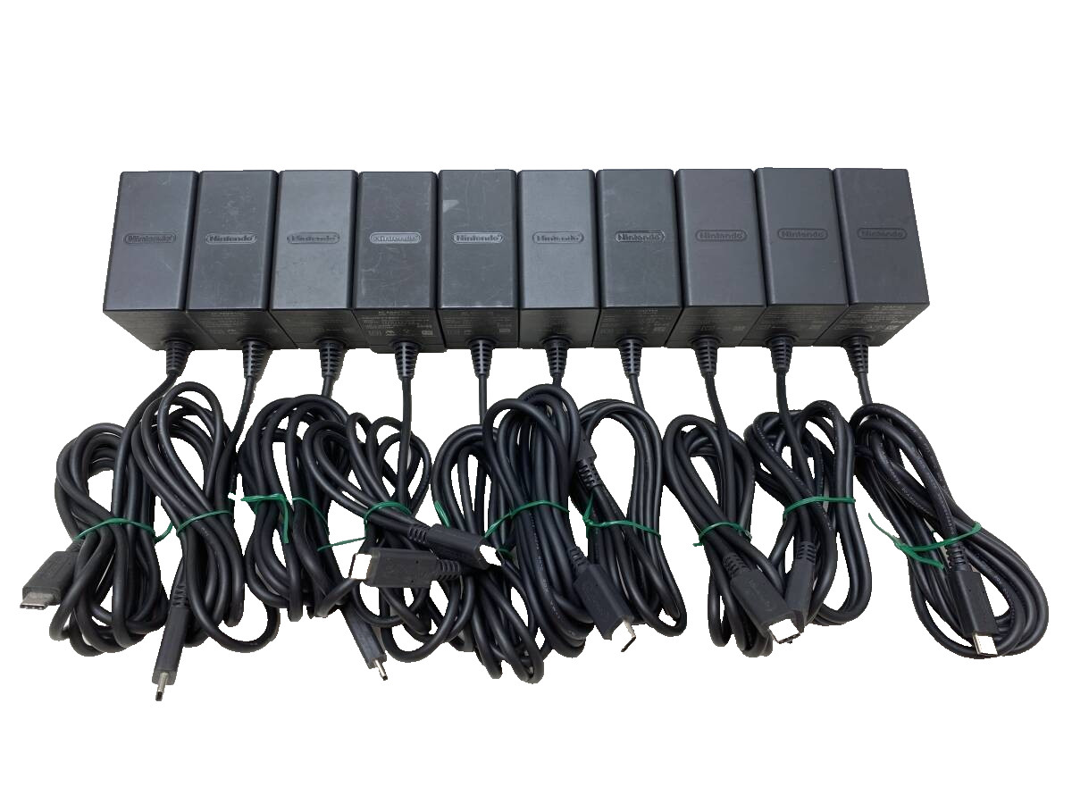 Nintendo Switch Offical AC Power Adapter Charger Oled Lite HAC-002 Lot of 10