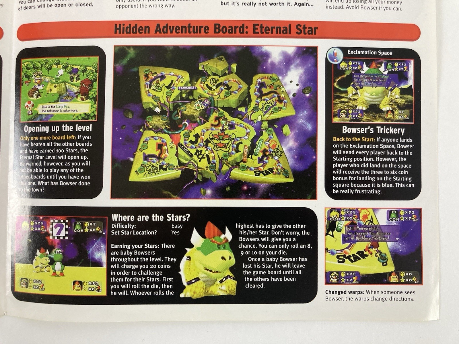 Vintage Mario Party 1 Expert Gamer Magazine Poster 1998 EGM 15” x 20”