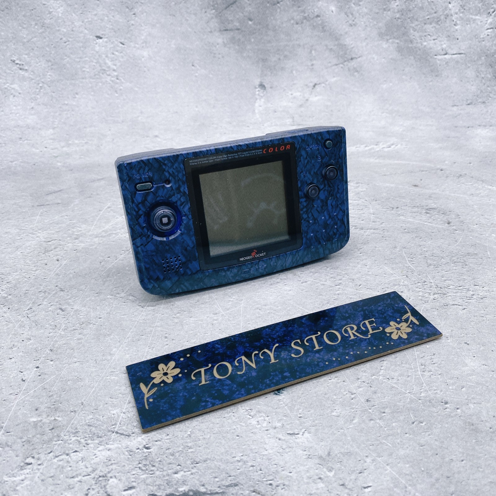 SNK Neo Geo Pocket Color Stone Blue Game Console 1998 Handheld System Japan
