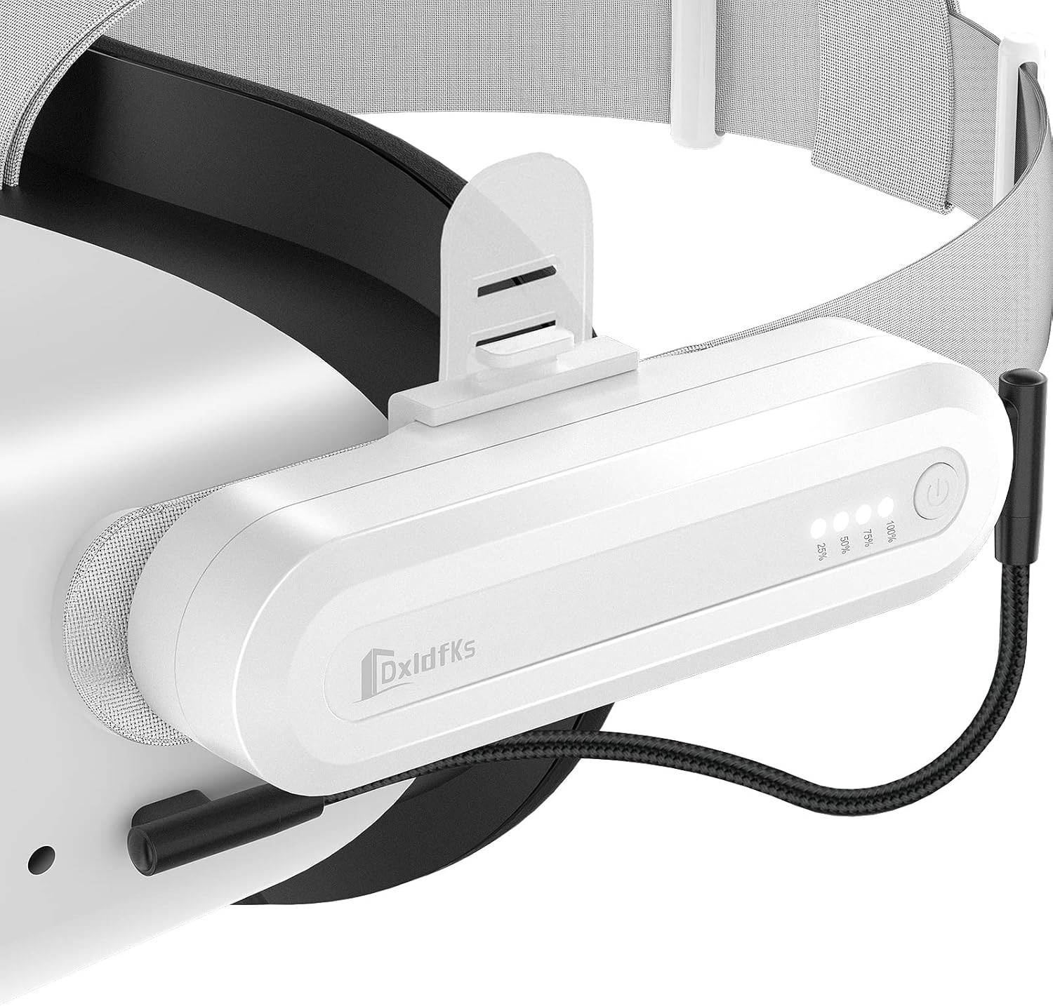 Battery Pack for Meta Quest 3S & 3 & 2, 5000Mah Extended 2-3H Playtime Small Lig