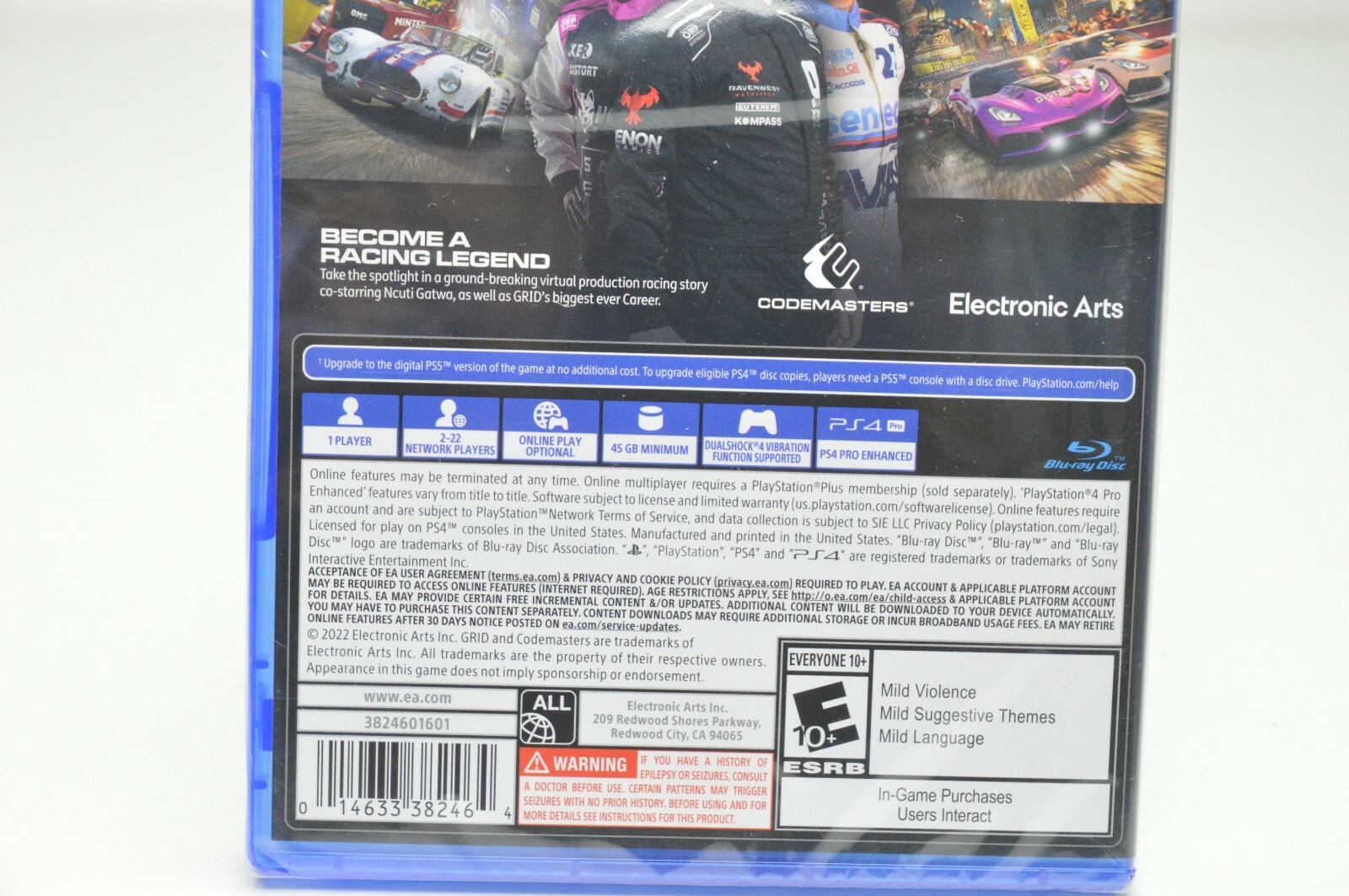 Grid Legends Sony PlayStation 4 Electronic Arts Ps5 Upgrade Available Brand New