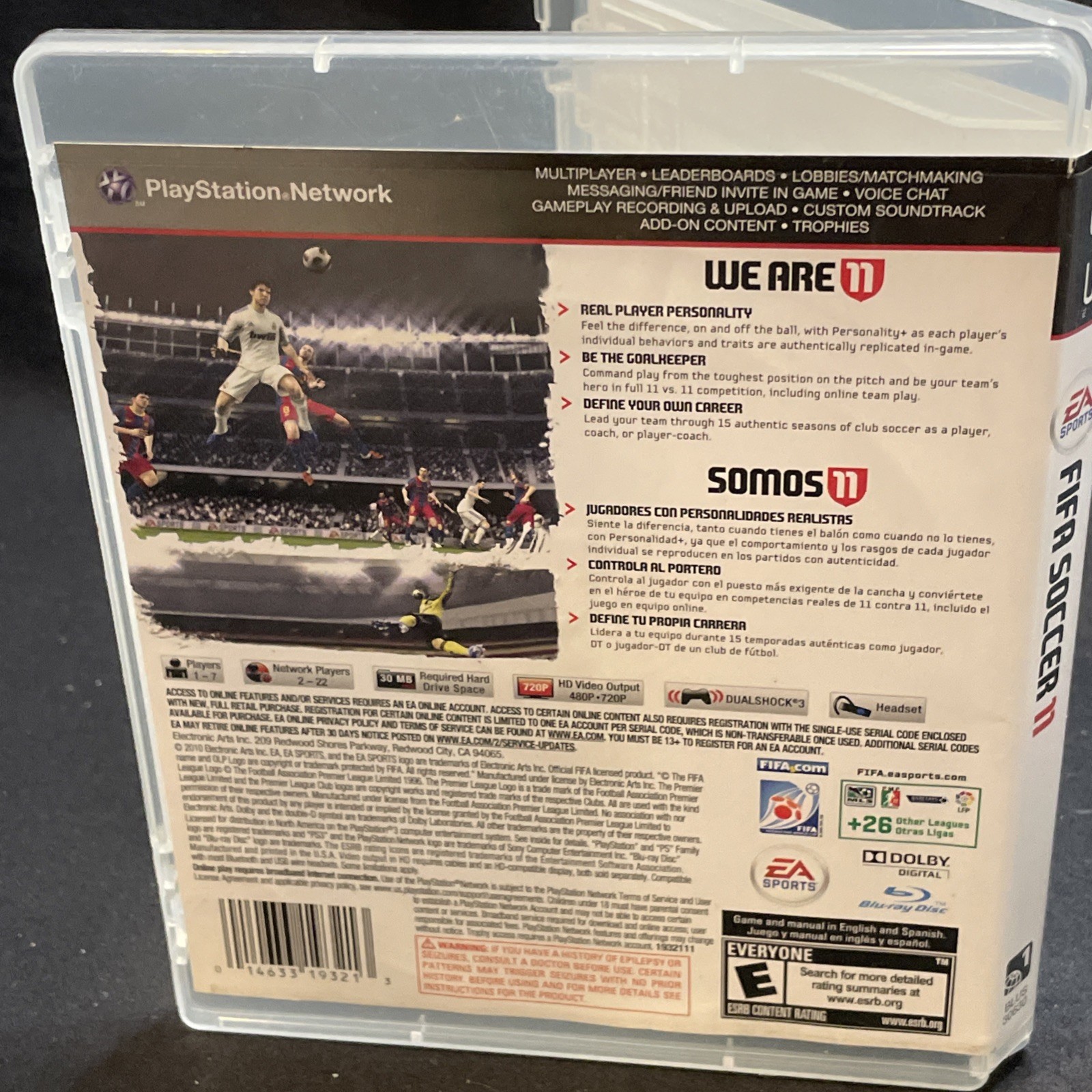 FIFA Soccer 11 (Sony PlayStation 3, 2010) tested, working. No Manual