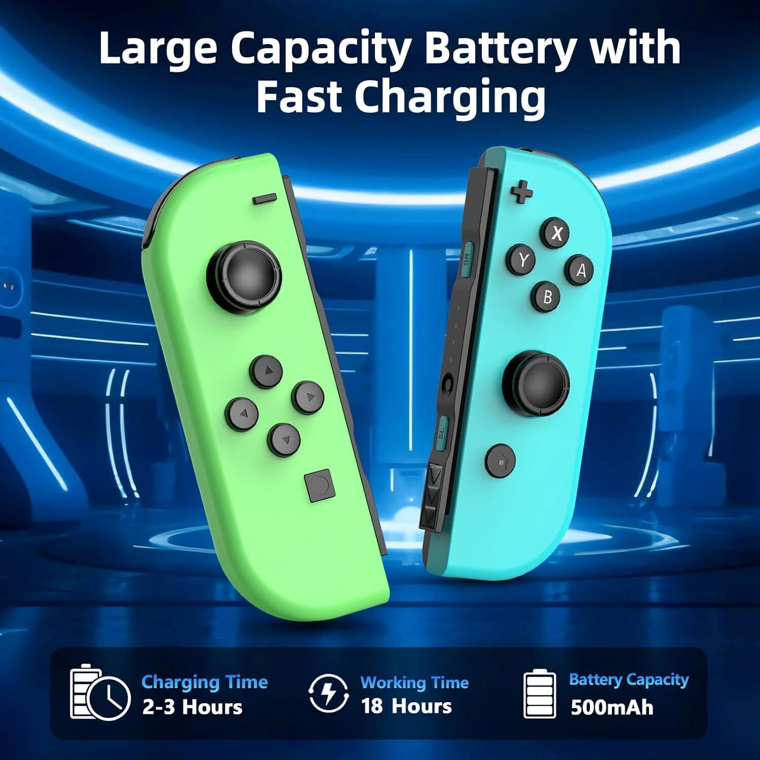 For Nintendo Switch Joy-con-Controller Left w/ Right Wireless Gamepad 1-Pair