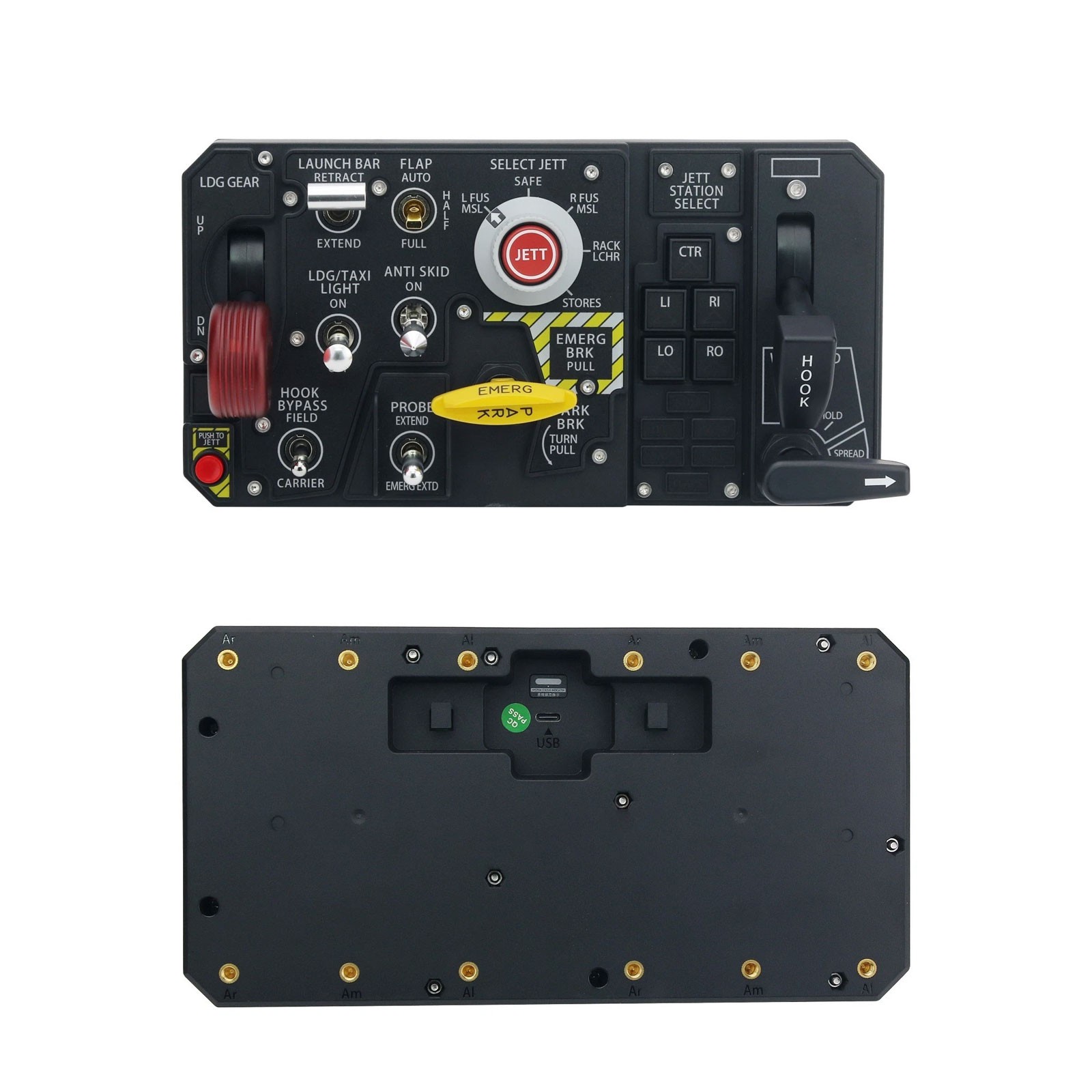 WINWING PTO 2th Flight Panel of Take Off Flight Game Simulator Universal