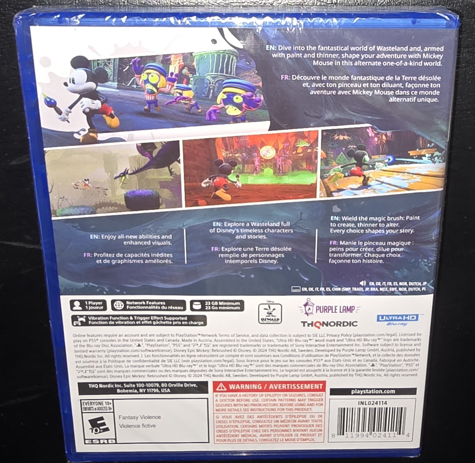 THQ Nordic Disney Epic Mickey Rebrushed (PlayStation 5) BRAND NEW FACTORY SEALED