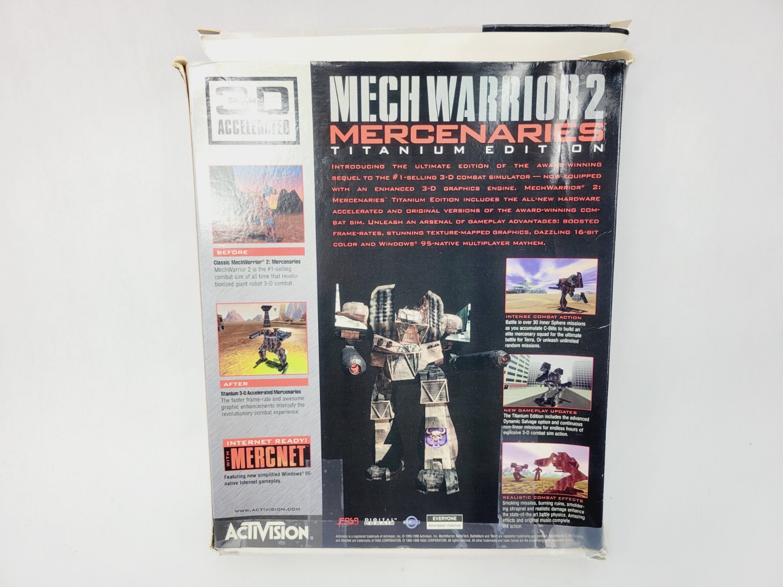 Mechwarrior 2 Mercenaries Titanium Edition PC Game – Activision (1998, CD-Rom)