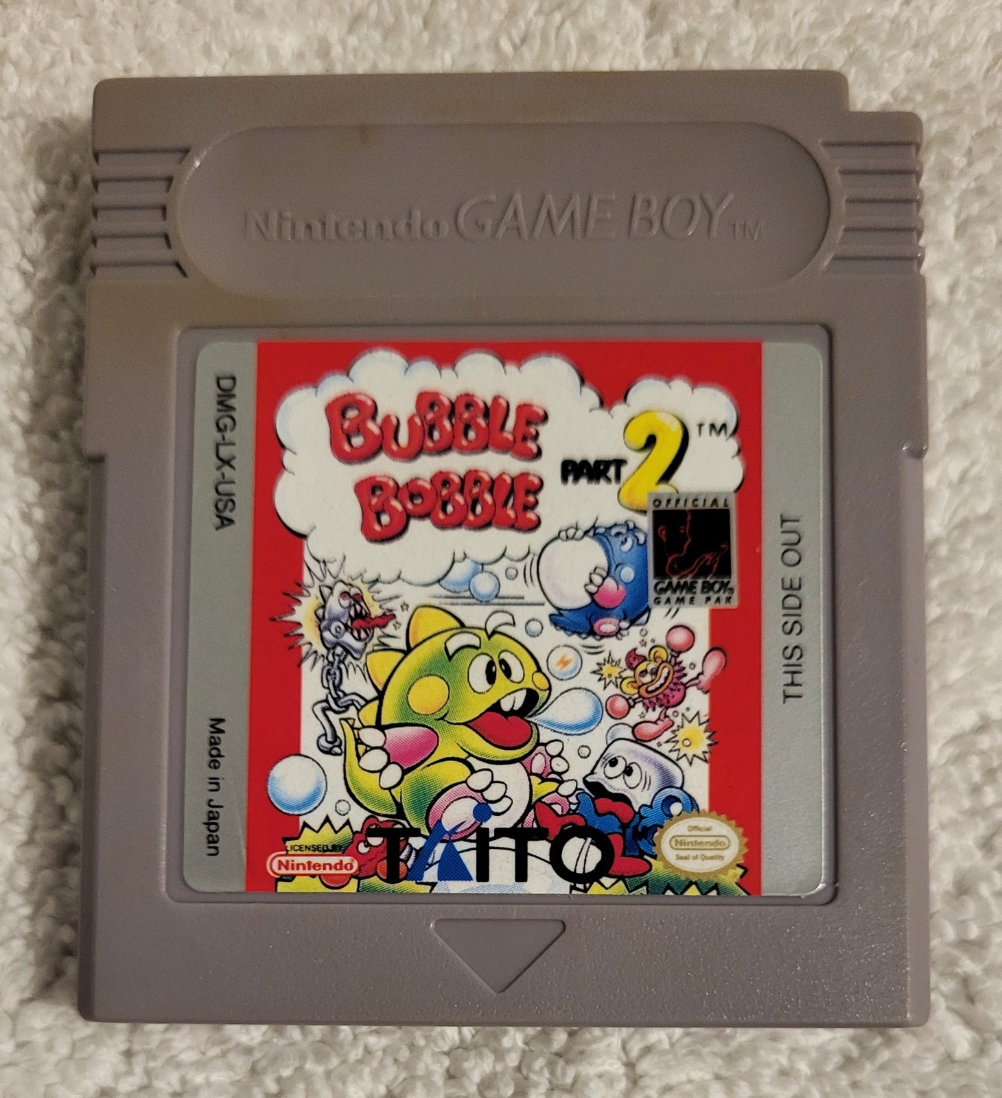 Bubble Bobble Part 2 for Nintendo GameBoy Authentic, Tested, Working