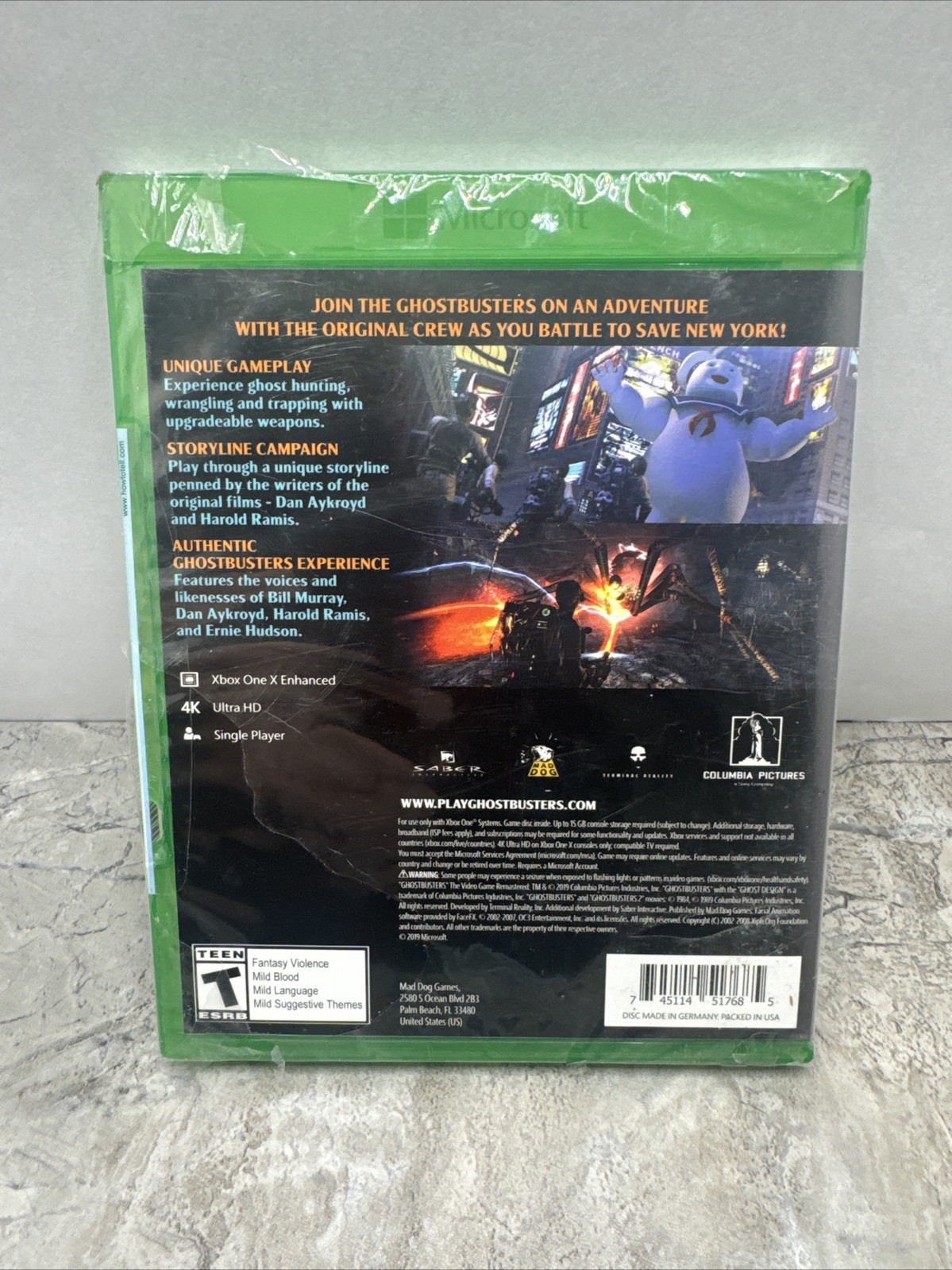 GHOSTBUSTERS THE VIDEO GAME REMASTERED XBOX ONE US EDITION NEW SEALED