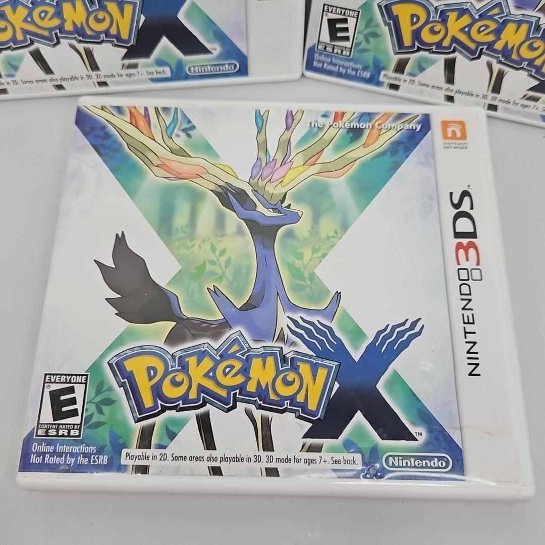 Pokémon X – Nintendo 3DS 3x Empty Cases No Games