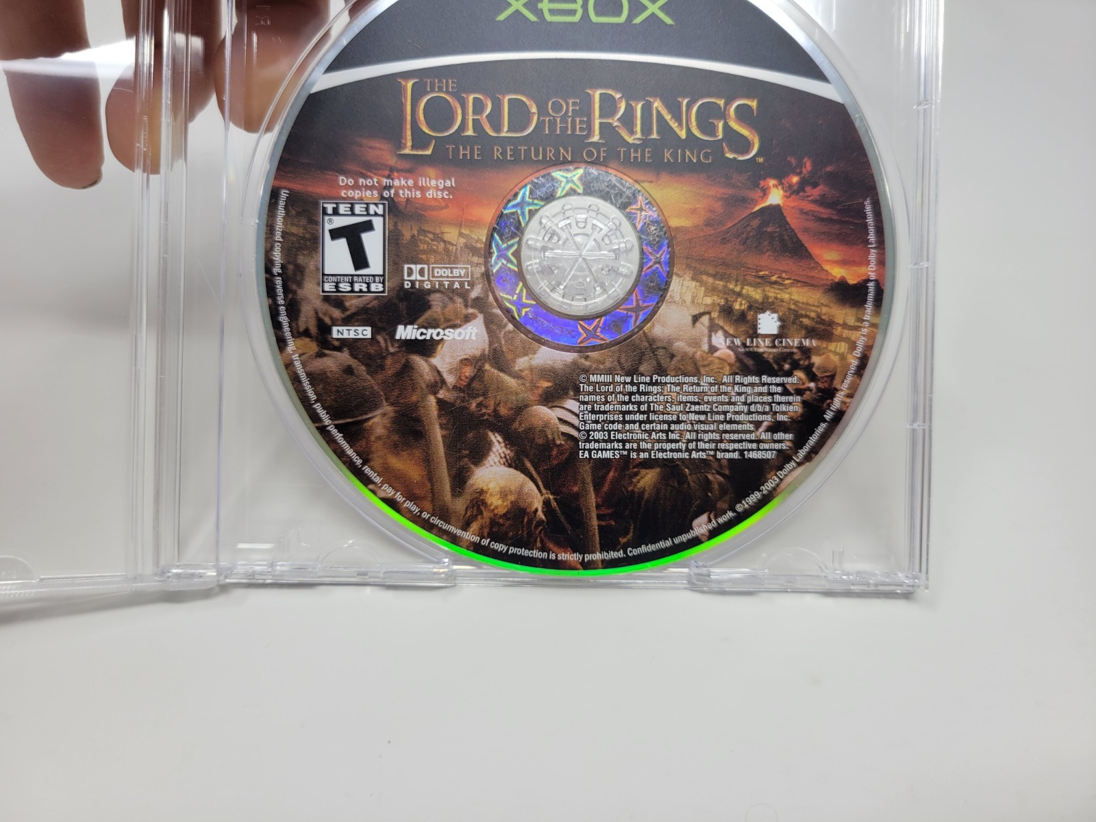 Lord of the Rings Return of the King Original Xbox Disc Only Tested Free US Ship