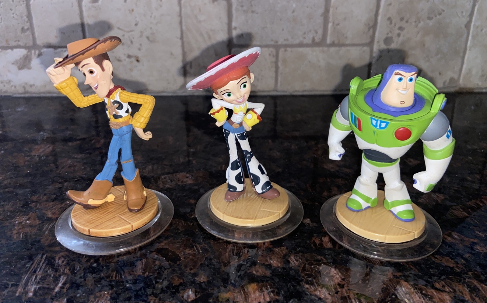 Disney Infinity Toy Story Lot of 3 Woody Buzz Lightyear Jessie Figures Set