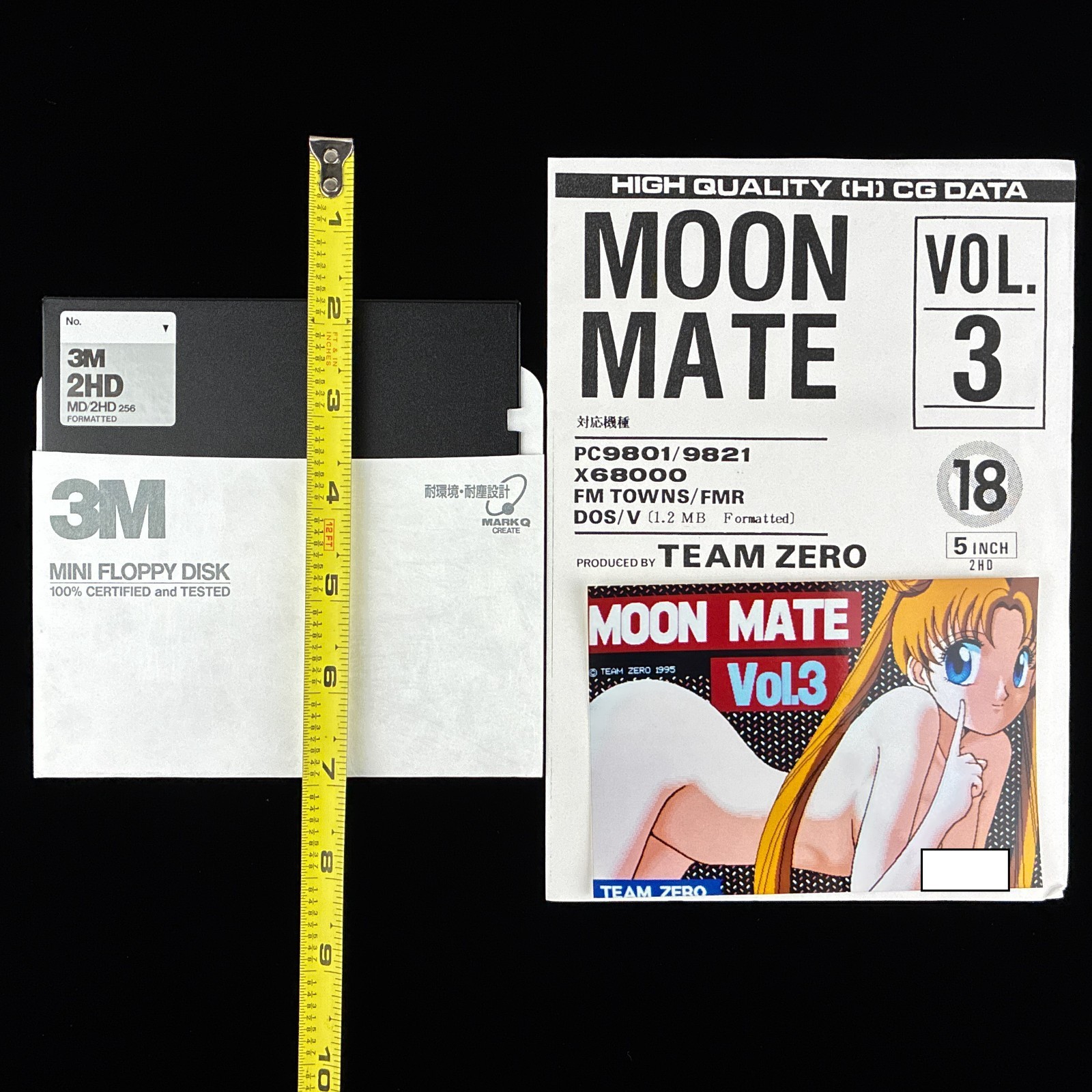 MOON MATE VOL. 3 Sailor Moon 5″ PC-98 X68000 Doujin CG Collection Artbook Japan