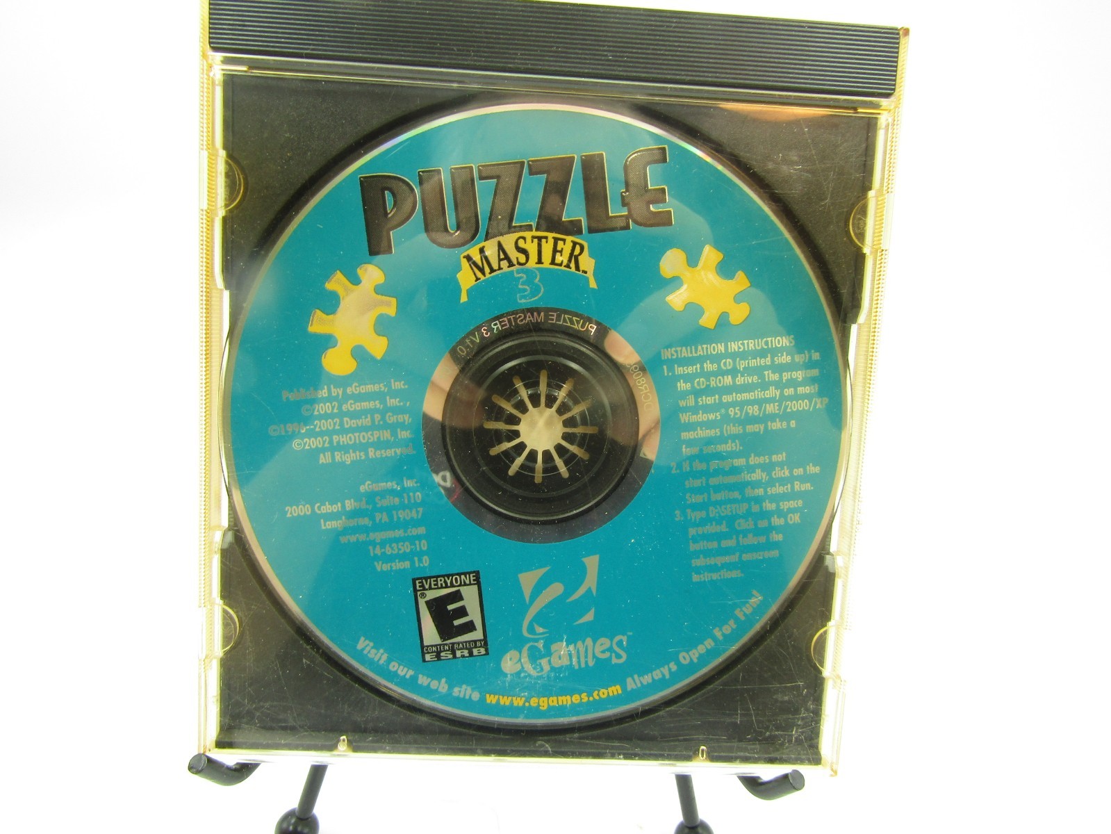 PUZZLE MASTER 3 (2002) by eGames – THE PC CD-ROM GAME